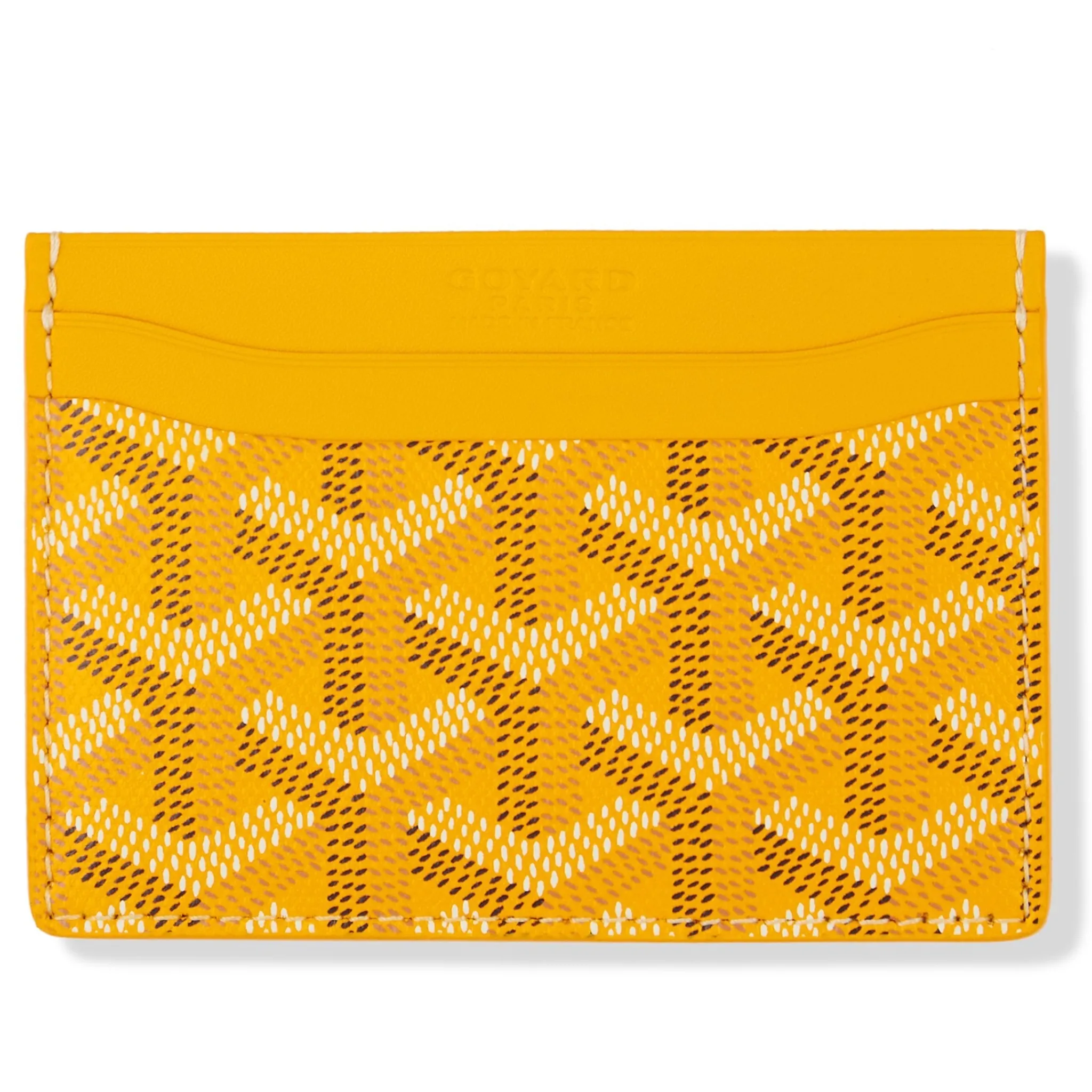 Goyard Saint Sulpice Yellow Card Holder< Wallets & Card Holders