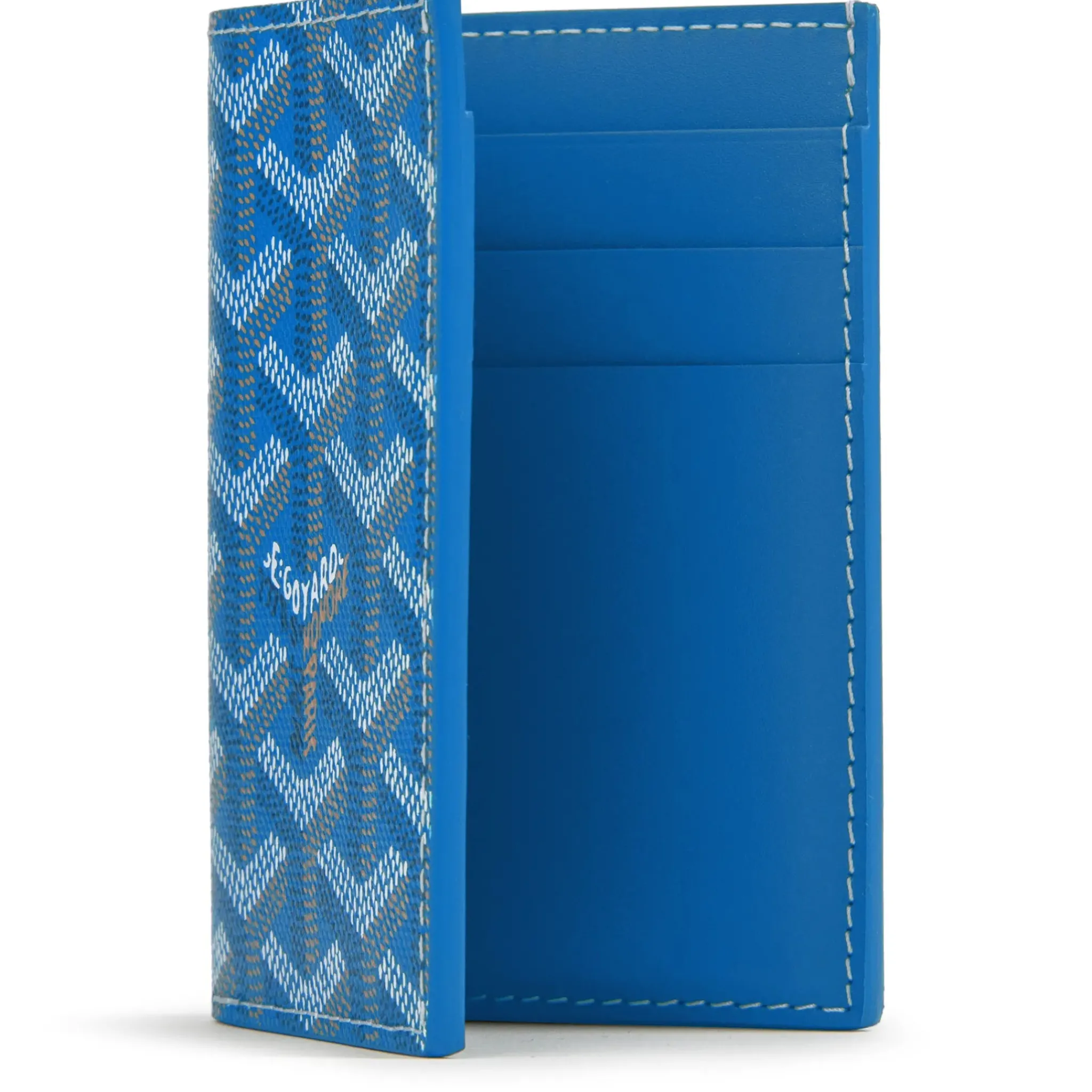 Goyard Saint-Pierre Card Wallet Sky Blue< Wallets & Card Holders