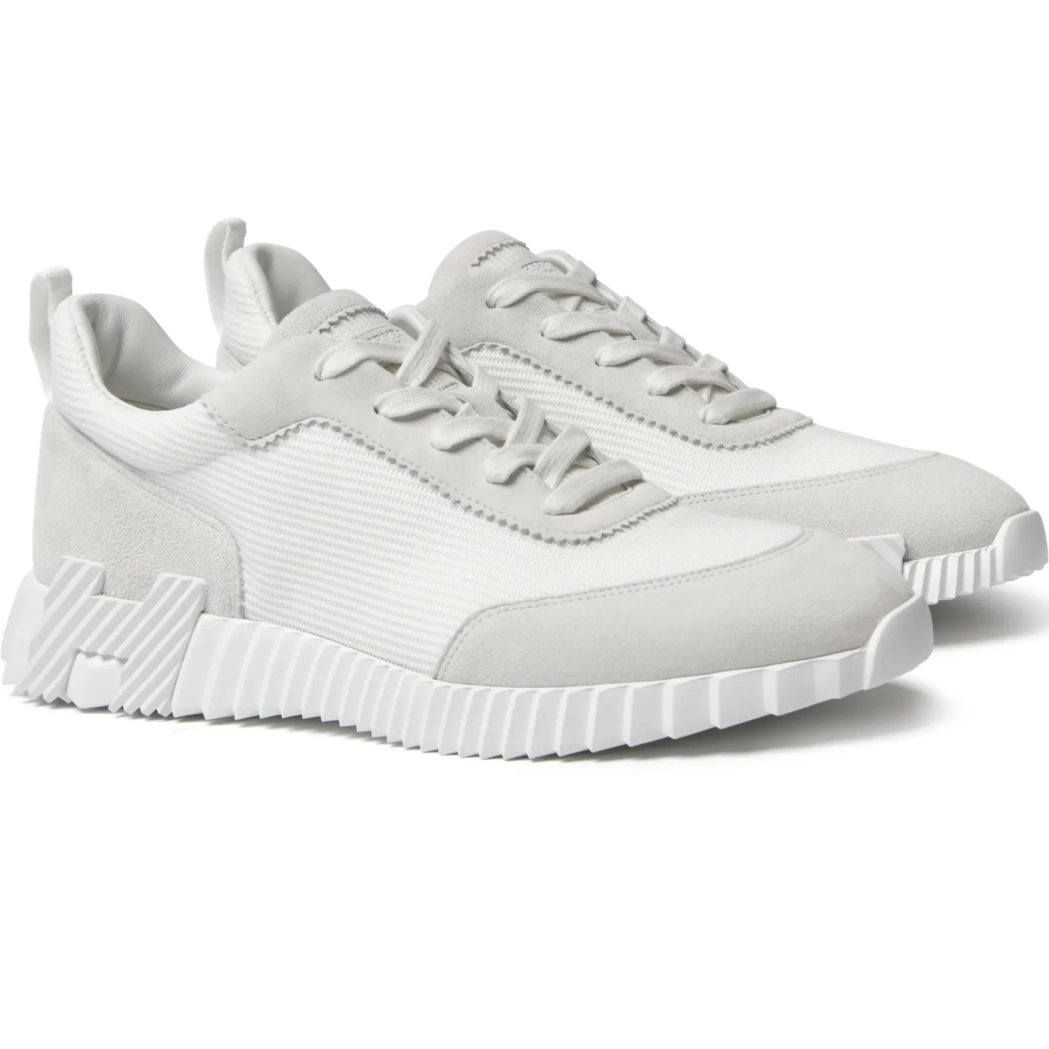 Hermès Paris Bouncing Sneaker Triple White< Designer Trainers|White Trainers