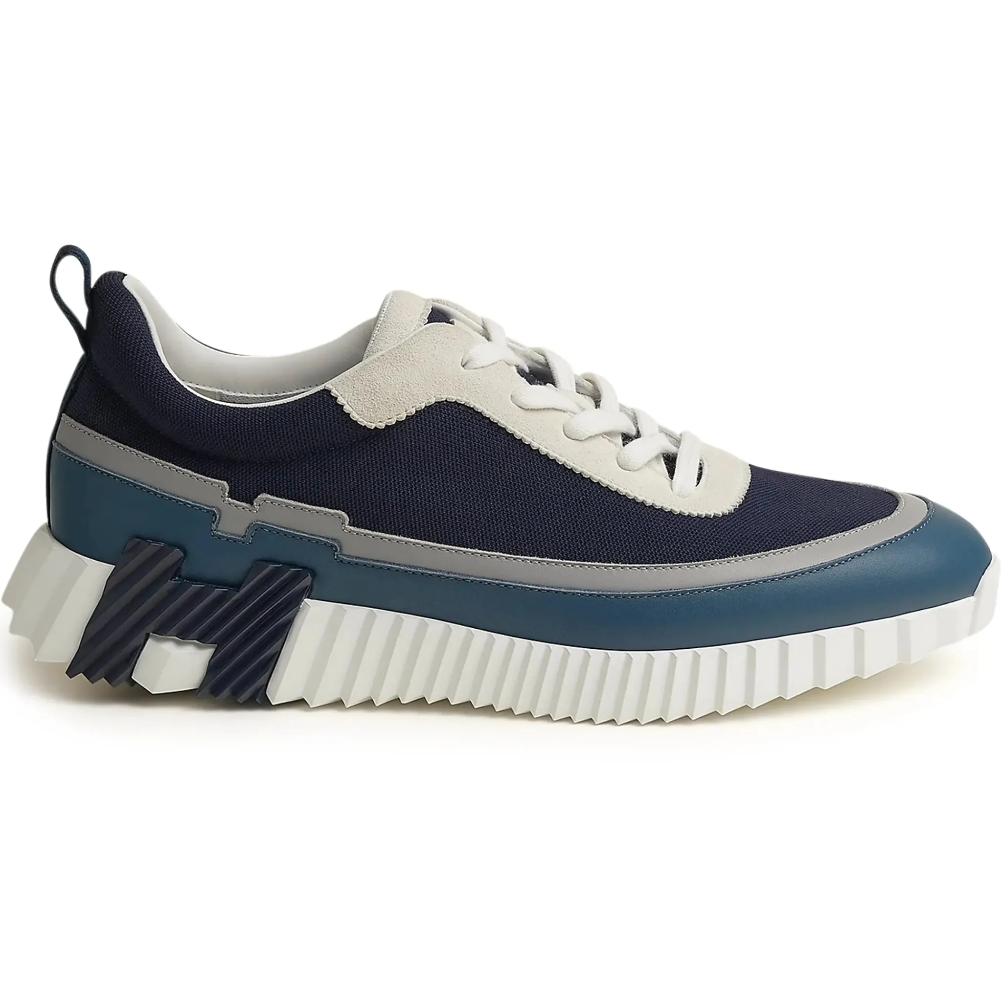 Hermès Paris Bouncing Sneaker Blue Grey White< Designer Trainers