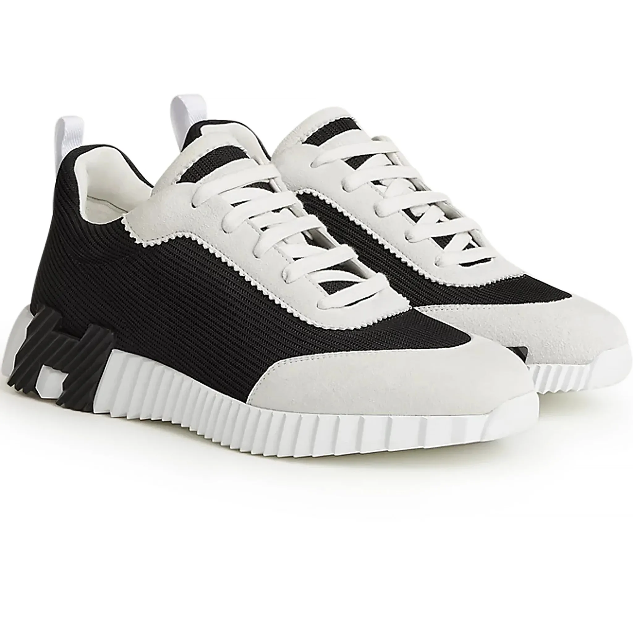 Hermès Paris Bouncing Sneaker White Black< Black Trainers|Designer Trainers