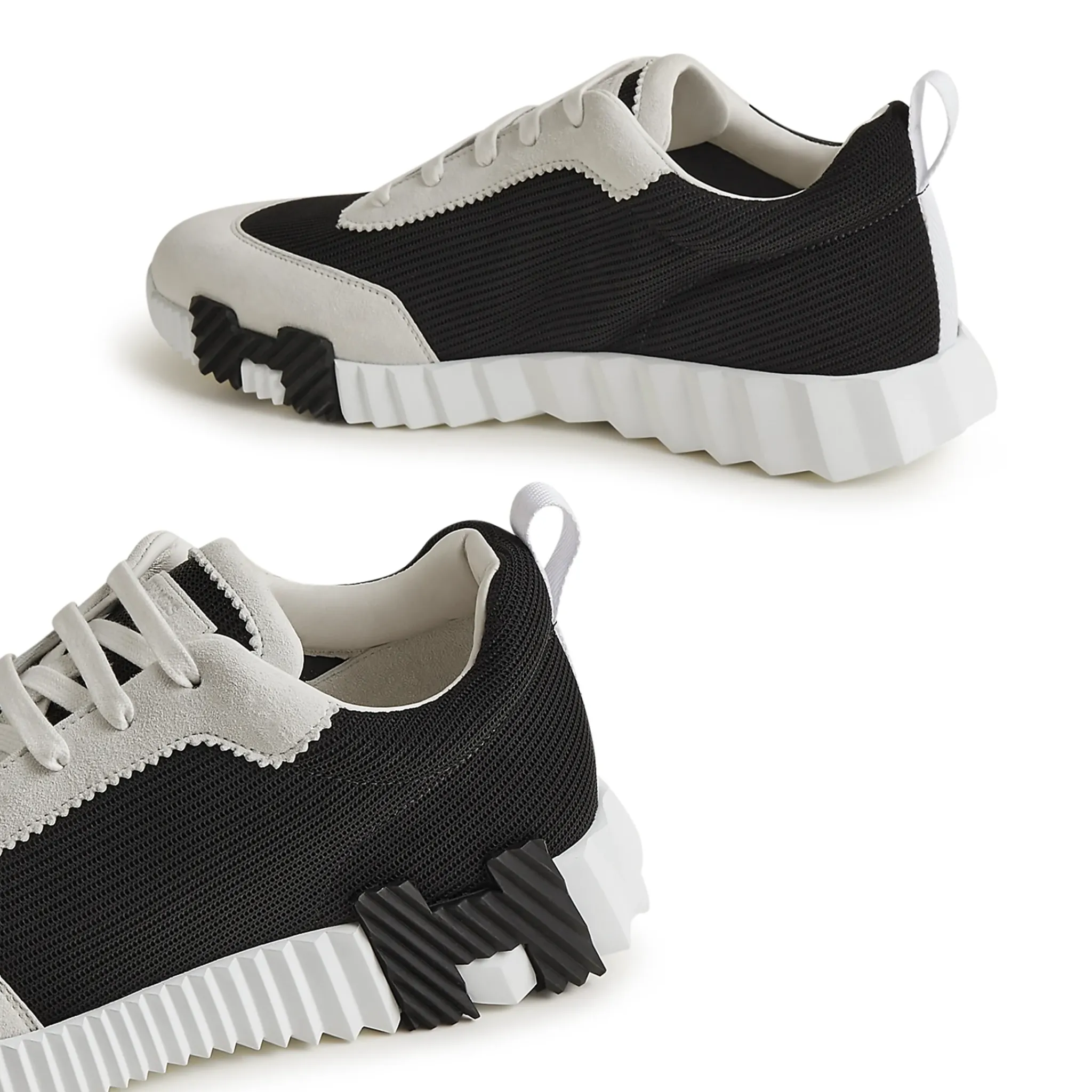 Hermès Paris Bouncing Sneaker White Black< Black Trainers|Designer Trainers