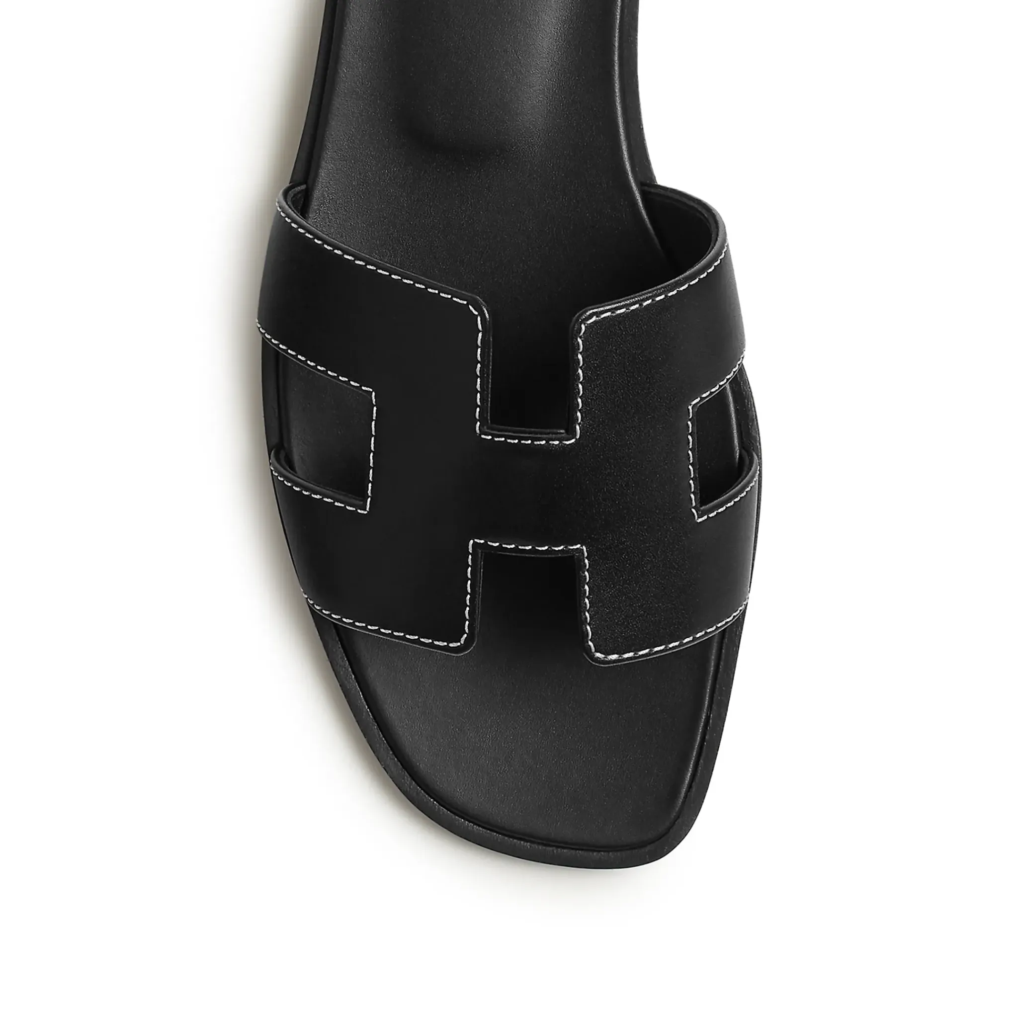 Hermès Paris Oran Black Sandal< Sandals & Slides