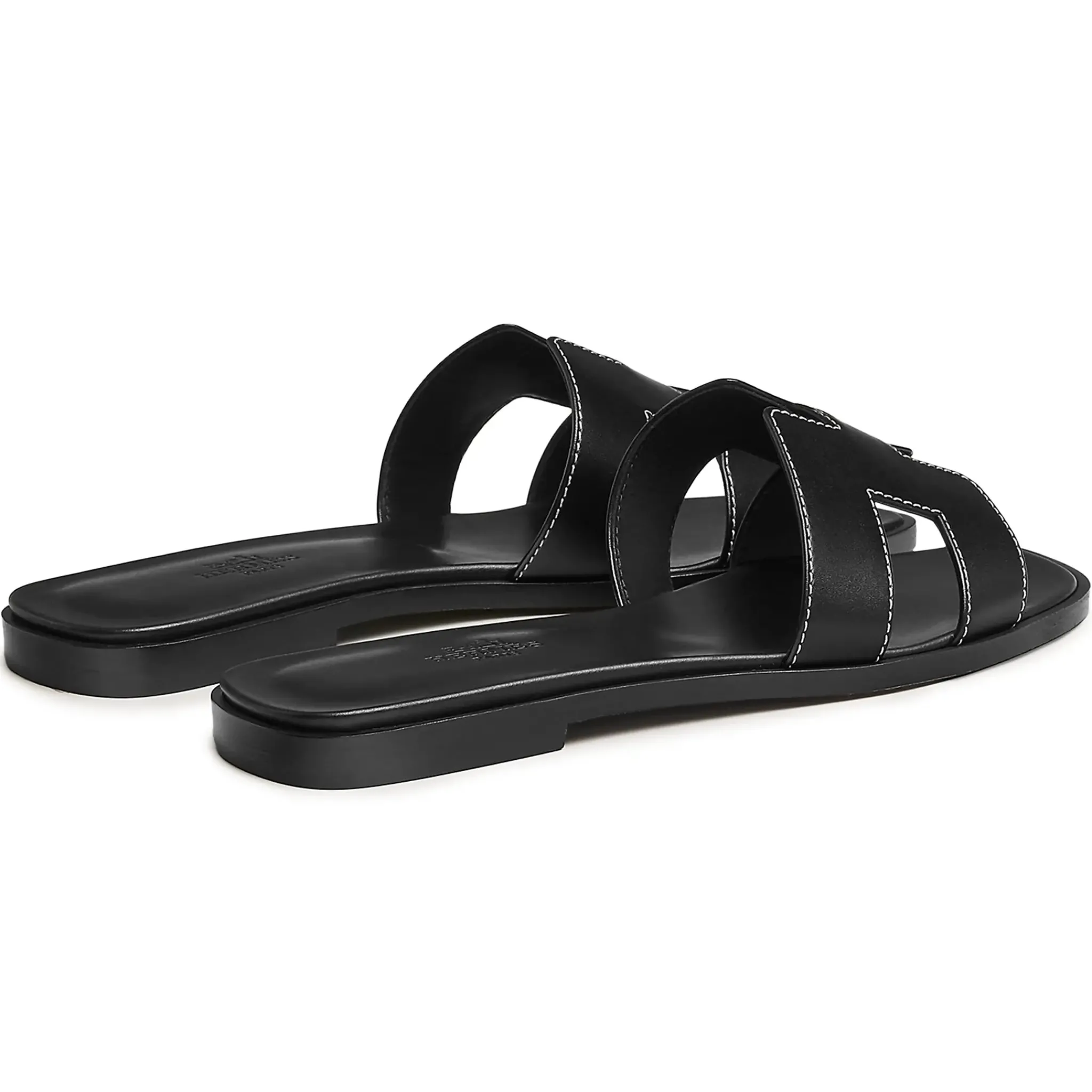 Hermès Paris Oran Black Sandal< Sandals & Slides