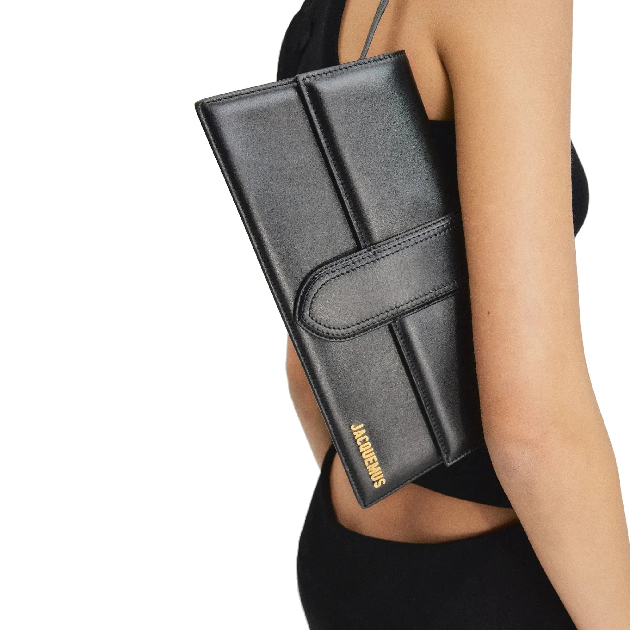 Jacquemus Le Bambino Long Flap Black Shoulder Bag< Cross Body Bags|Bags