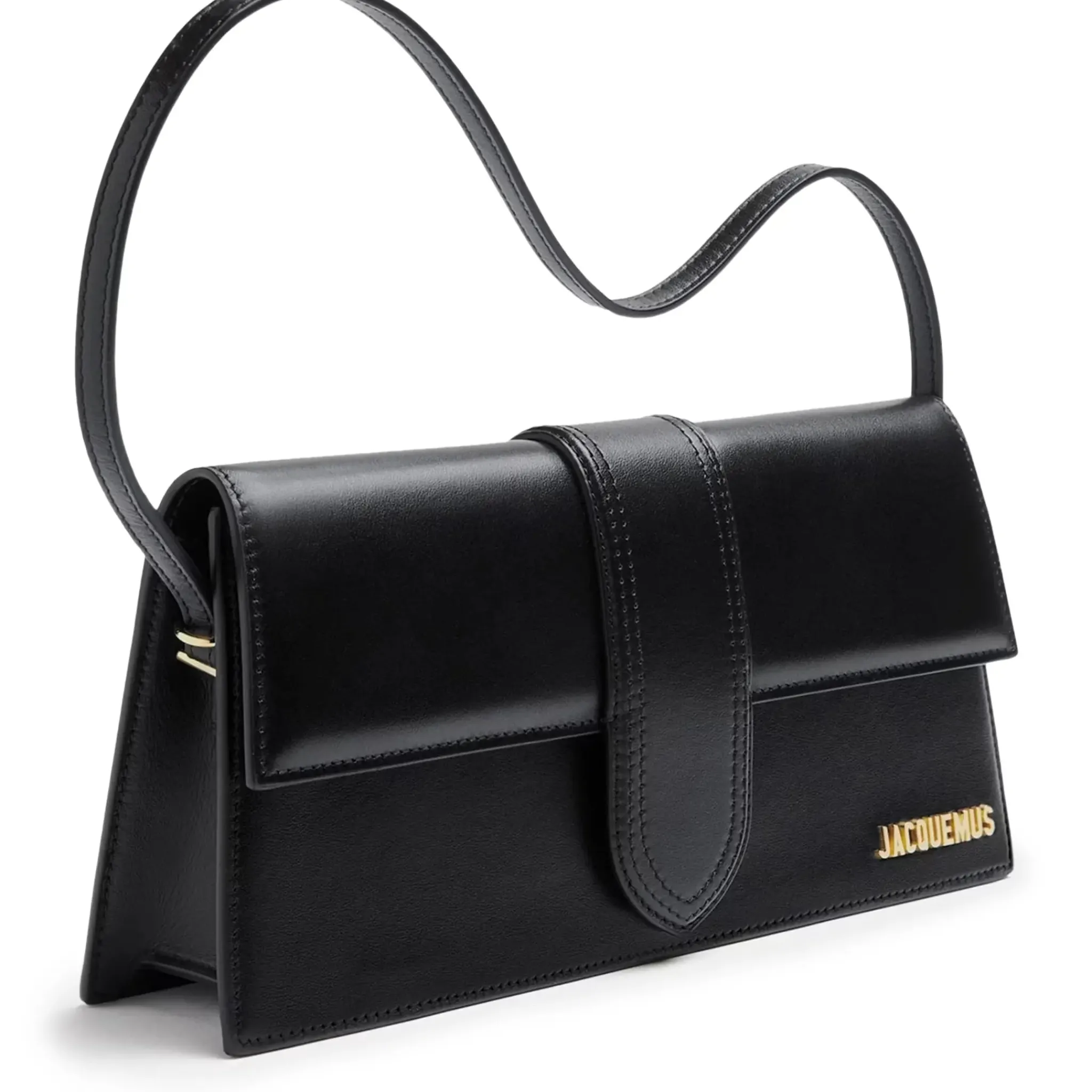 Jacquemus Le Bambino Long Flap Black Shoulder Bag< Cross Body Bags|Bags