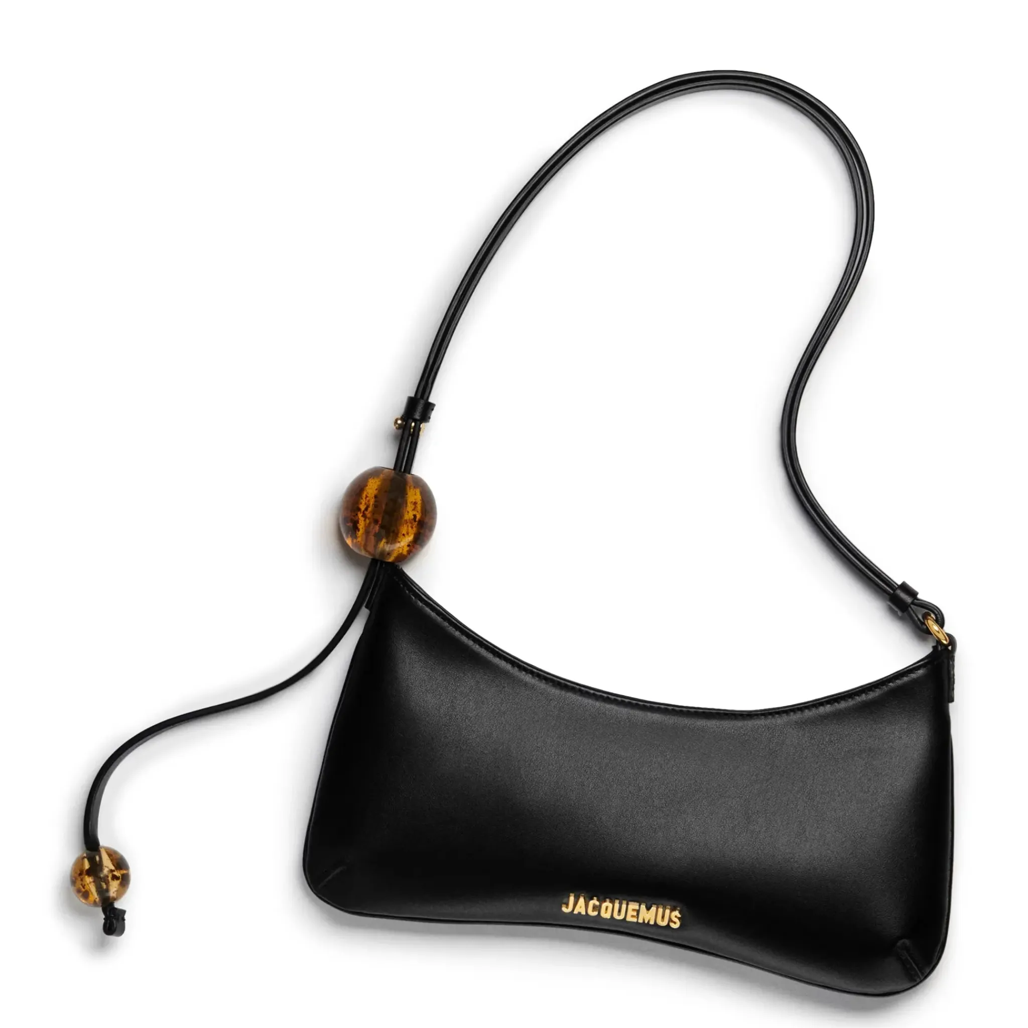 Jacquemus Le Bisou Perle Black Shoulder Bag< Bags