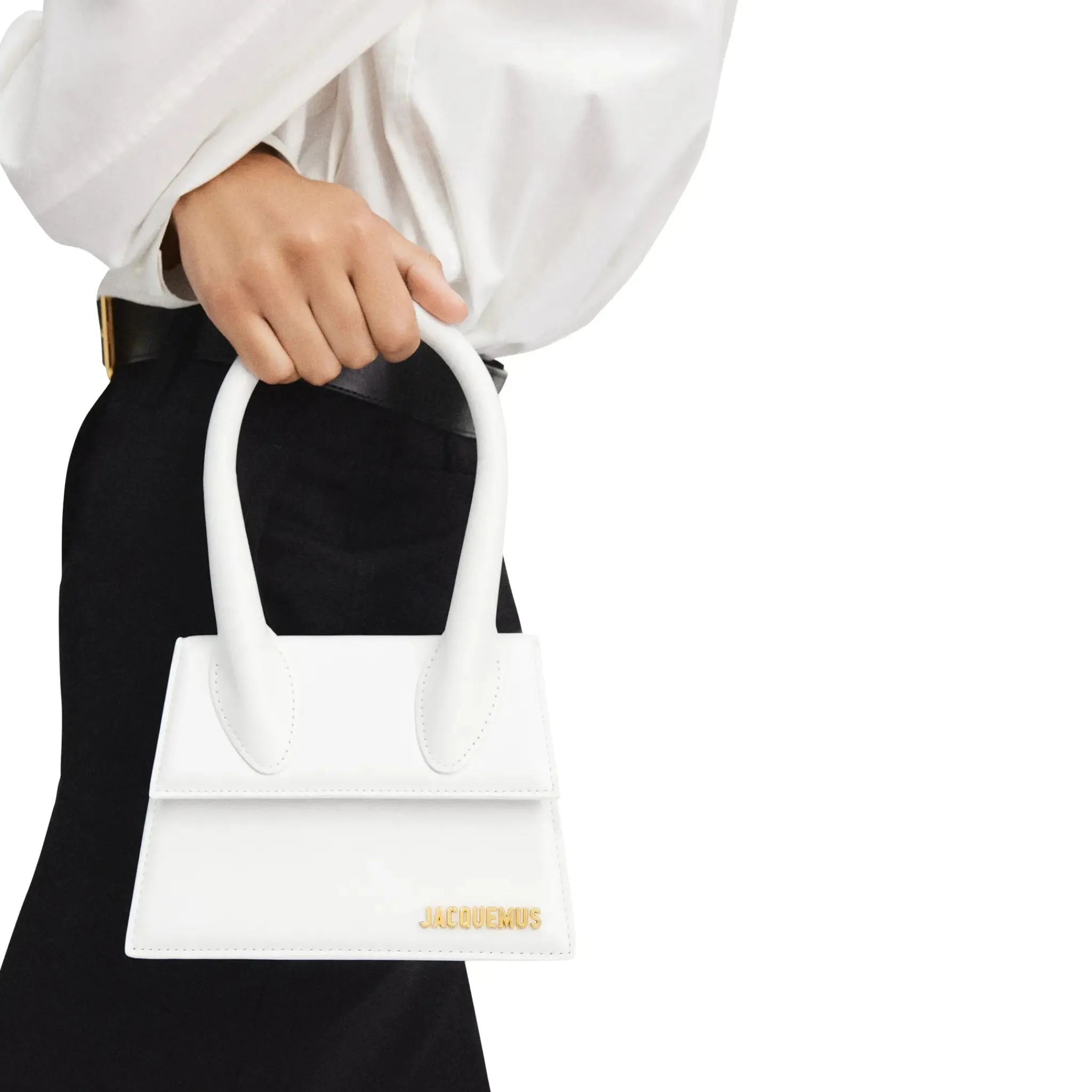 Jacquemus Le Chiquito Moyen White Handbag< Cross Body Bags|Handbags