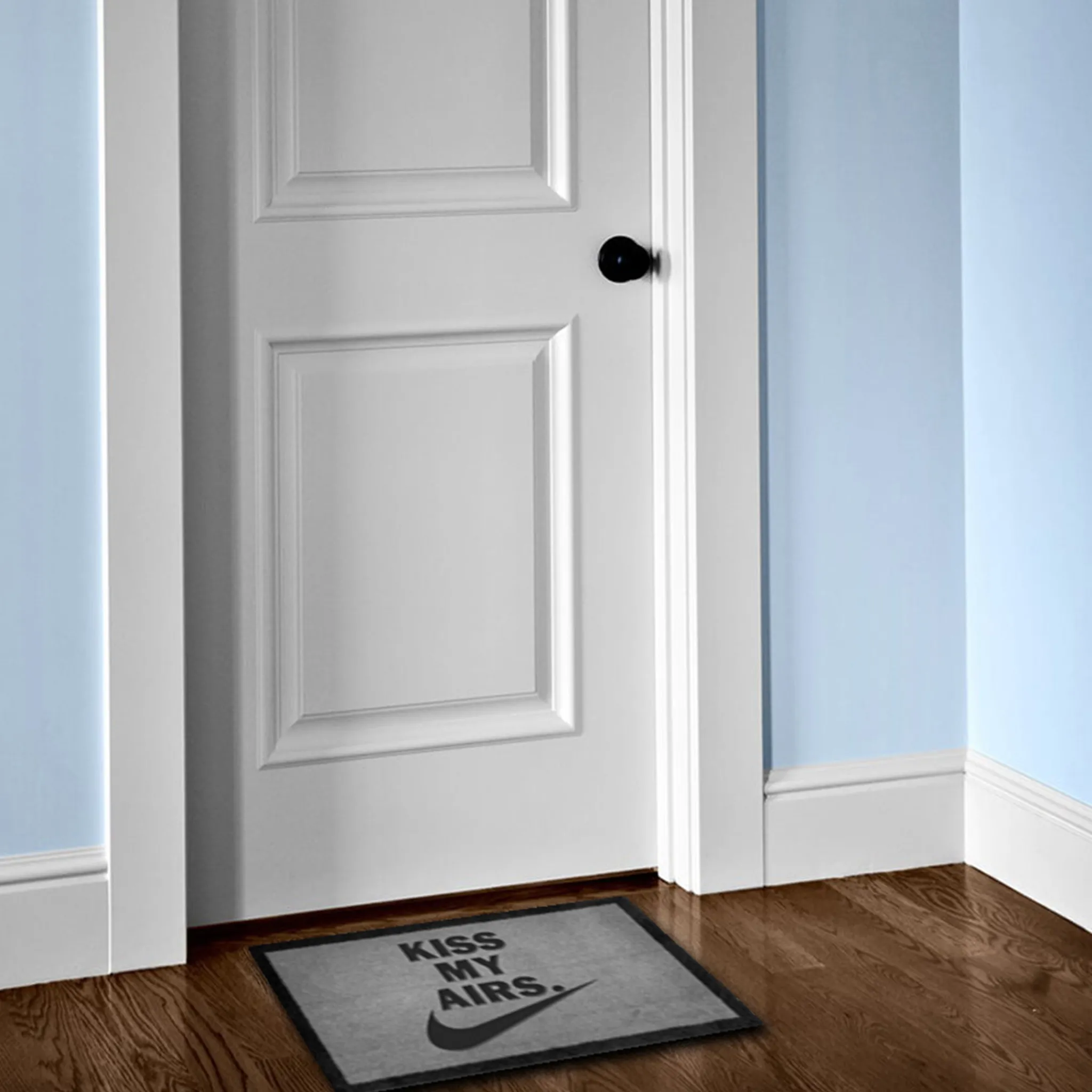 Project Crepslocker Kiss My Airs Light Grey Doormat 70x40cm< Rugs & Mats|Designer Home Accessories