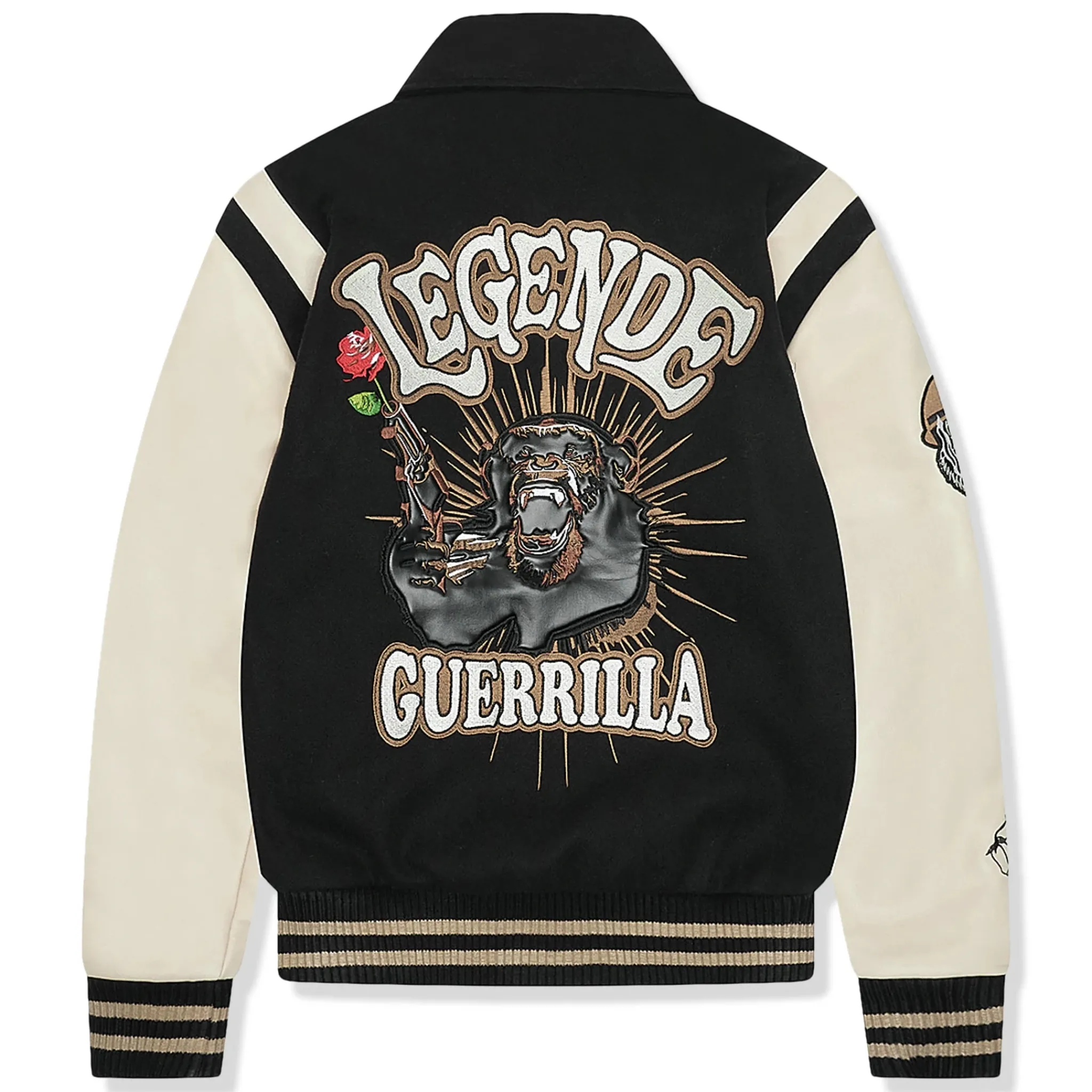 Légende Paris Guerrilla Varsity Jacket Black< Coats & Jackets