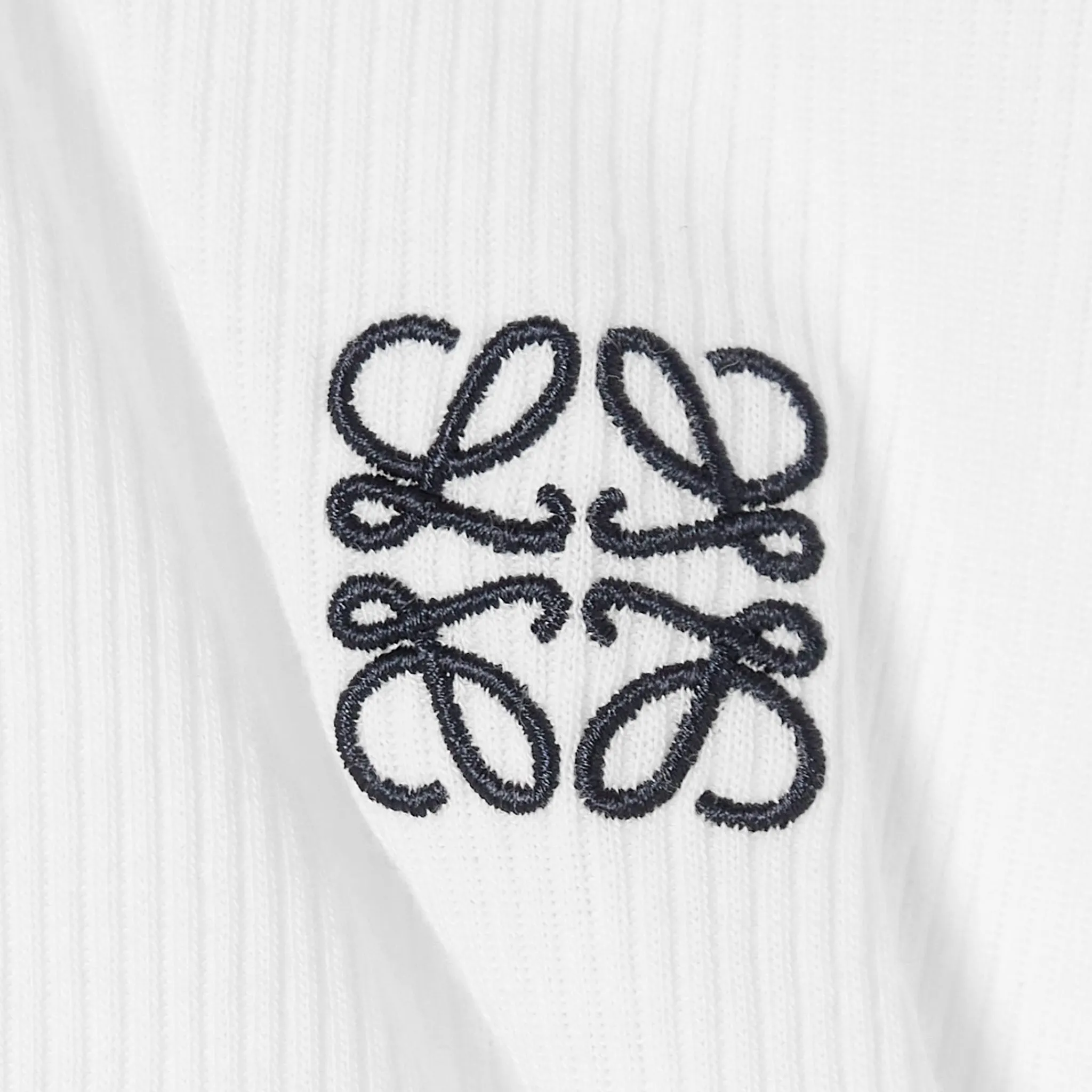 Loewe Cropped Anagram Cotton Tank Top White< T-shirts
