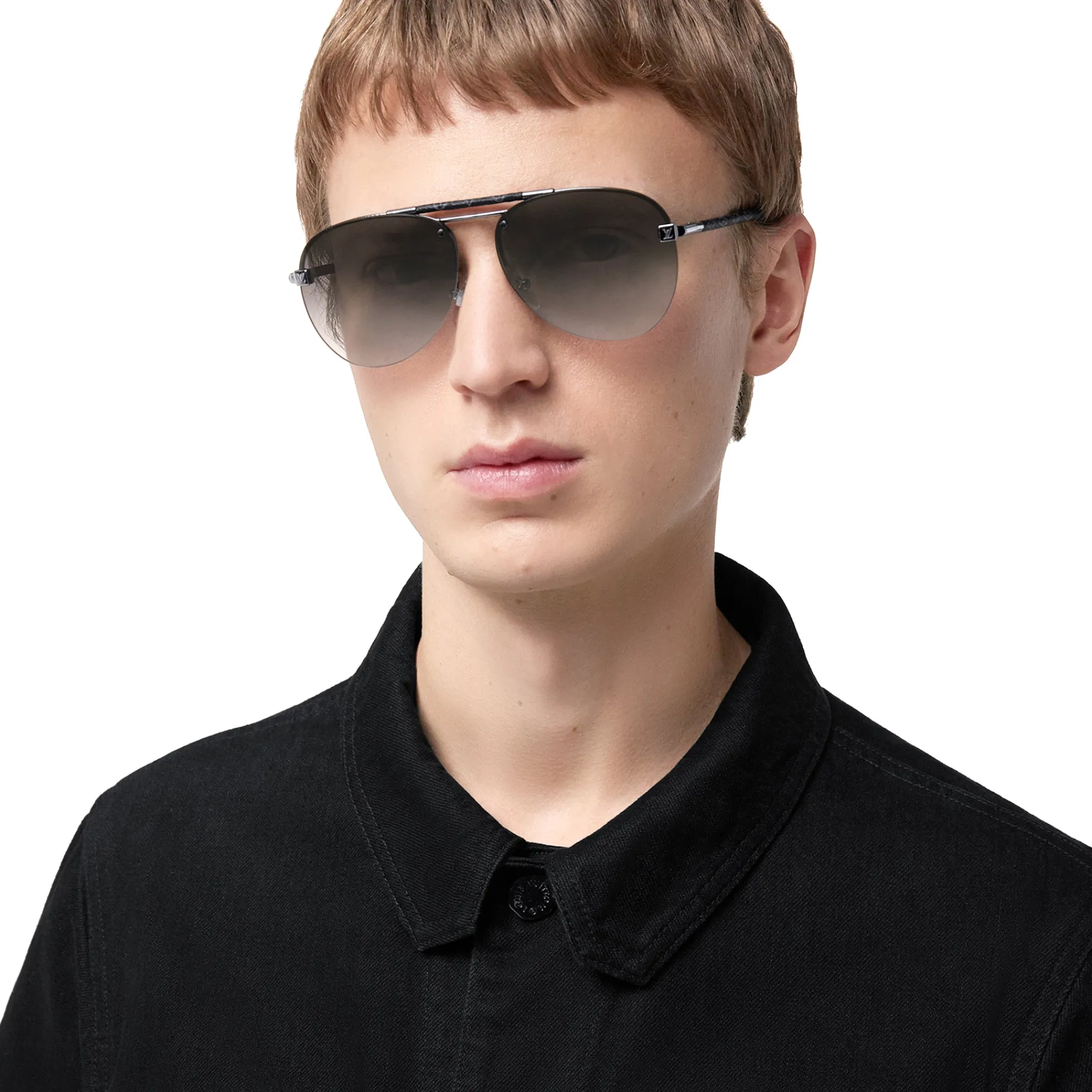 Louis Vuitton Clockwise Canvas Grey Sunglasses< Sunglasses