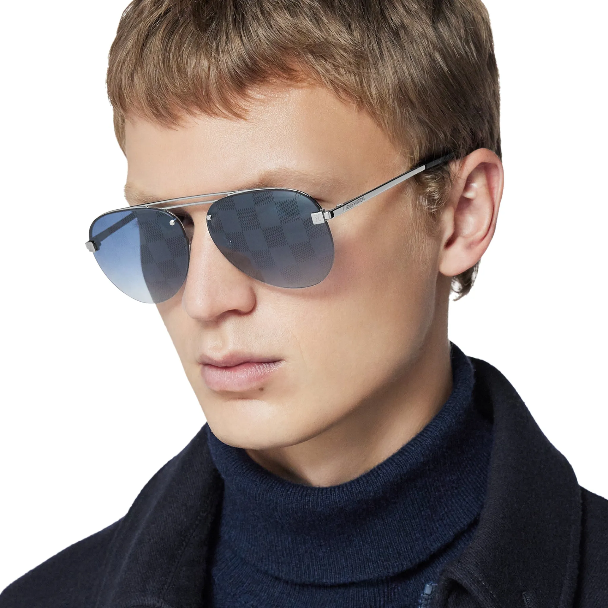 Louis Vuitton Clockwise Damier Black Sunglasses< Sunglasses