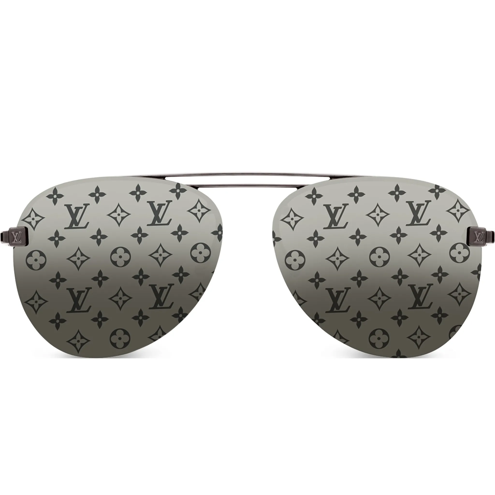Louis Vuitton Clockwise Monogram Dark Gun Sunglasses< Sunglasses