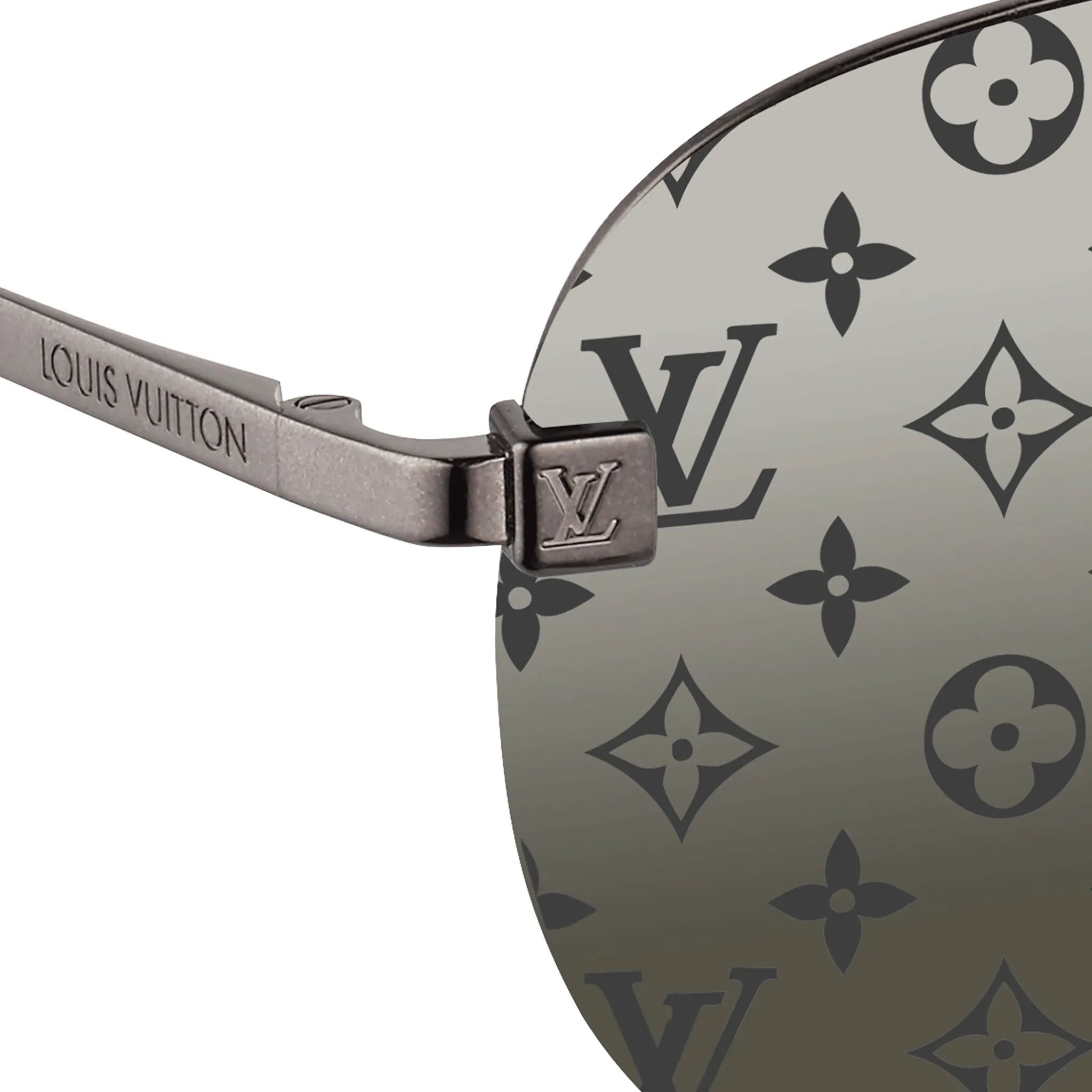 Louis Vuitton Clockwise Monogram Dark Gun Sunglasses< Sunglasses