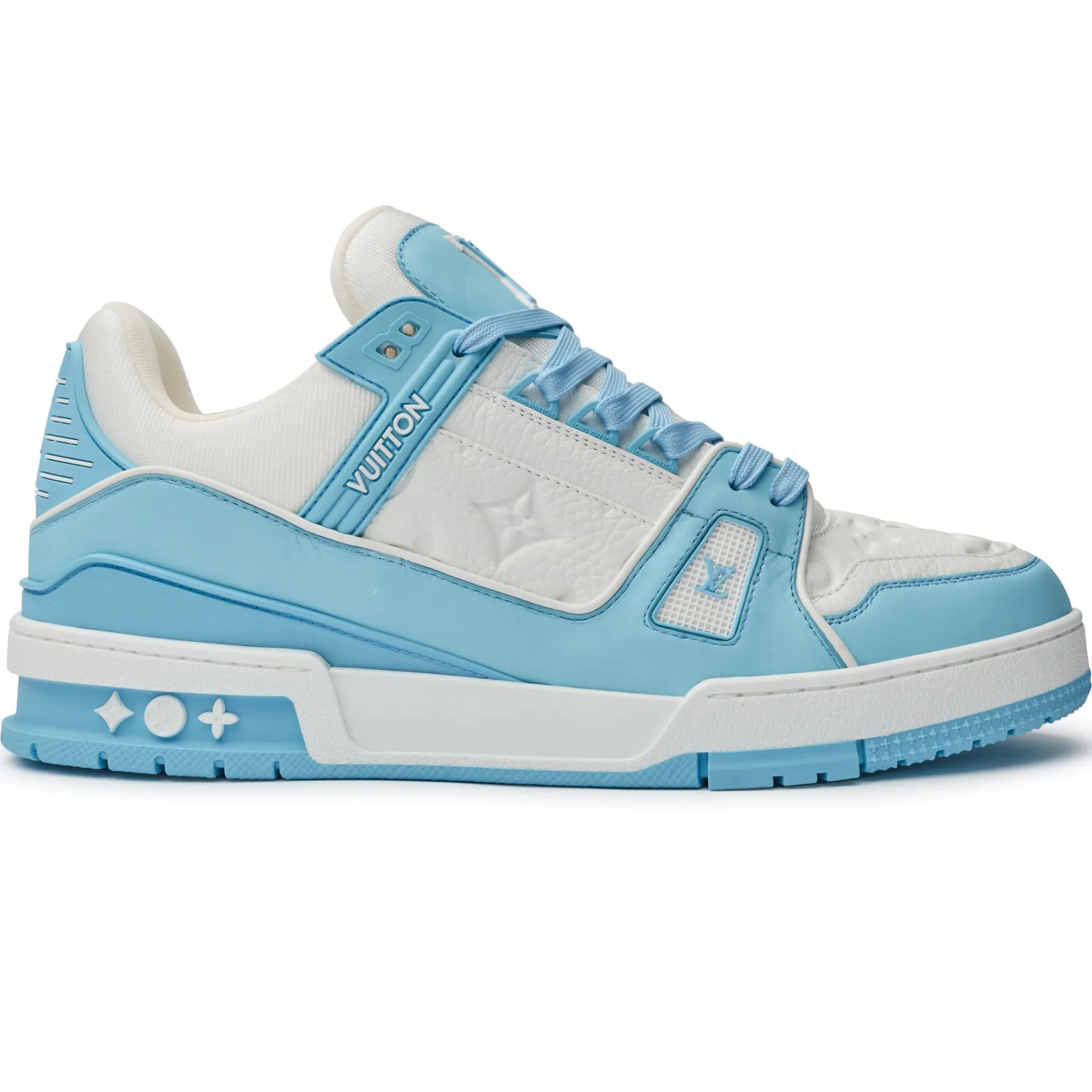 Louis Vuitton LV Monogram White Sky Blue Sneaker< Designer Trainers