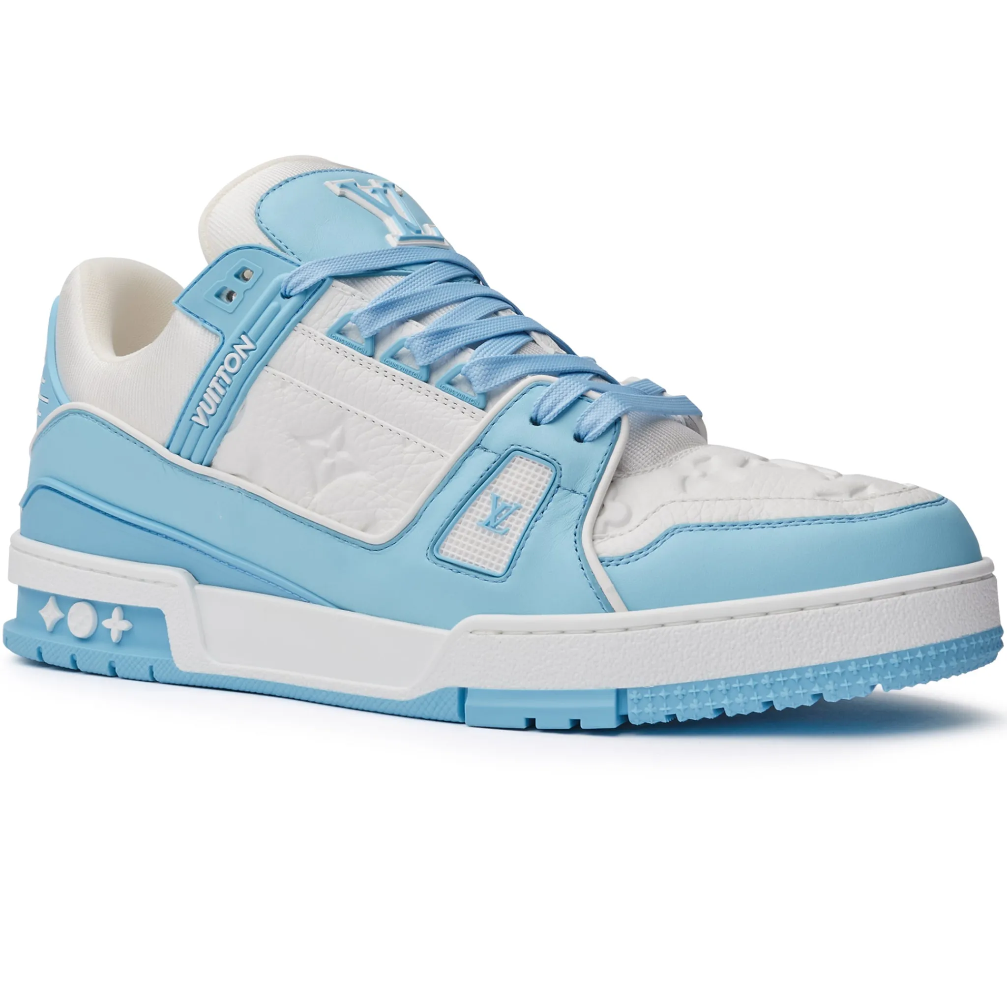 Louis Vuitton LV Monogram White Sky Blue Sneaker< Designer Trainers
