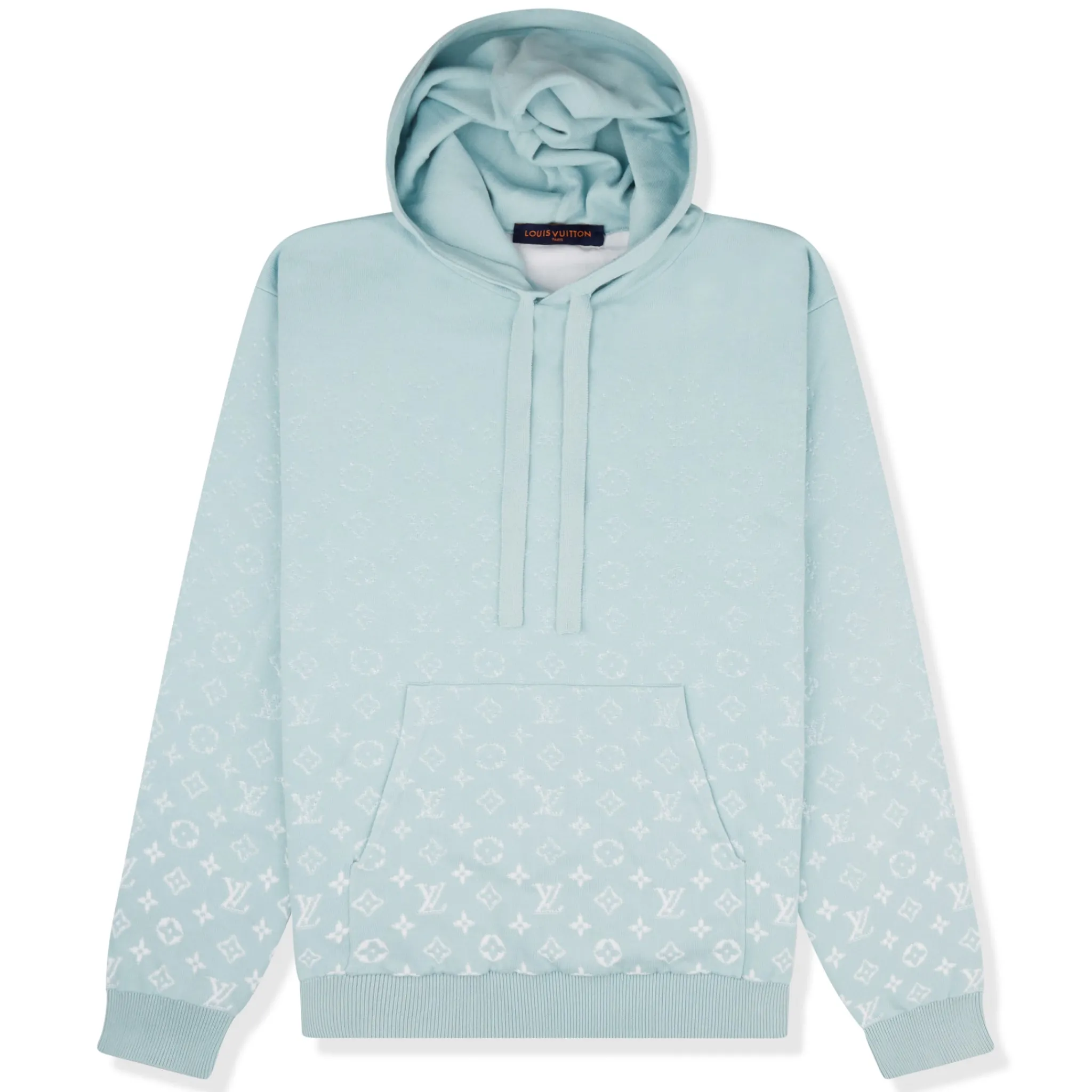 Louis Vuitton LV Monogram Gradient Blue Hoodie< Sweatshirts & Hoodies