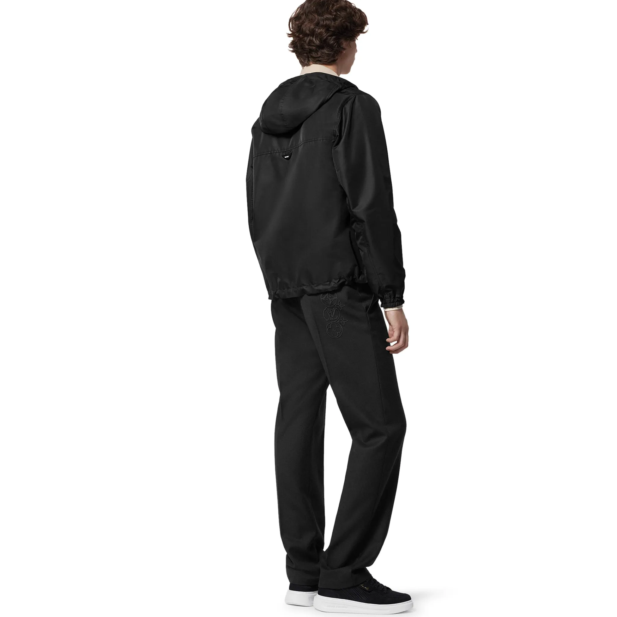 Louis Vuitton LV Monogram Reversible Black Windbreaker< Coats & Jackets