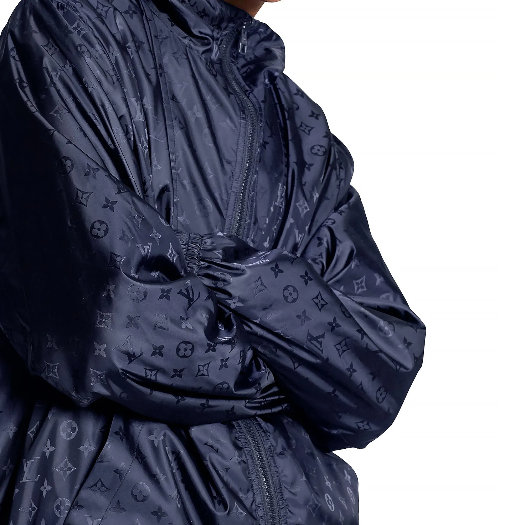 Louis Vuitton LV Monogram Reversible Navy Windbreaker< Coats & Jackets