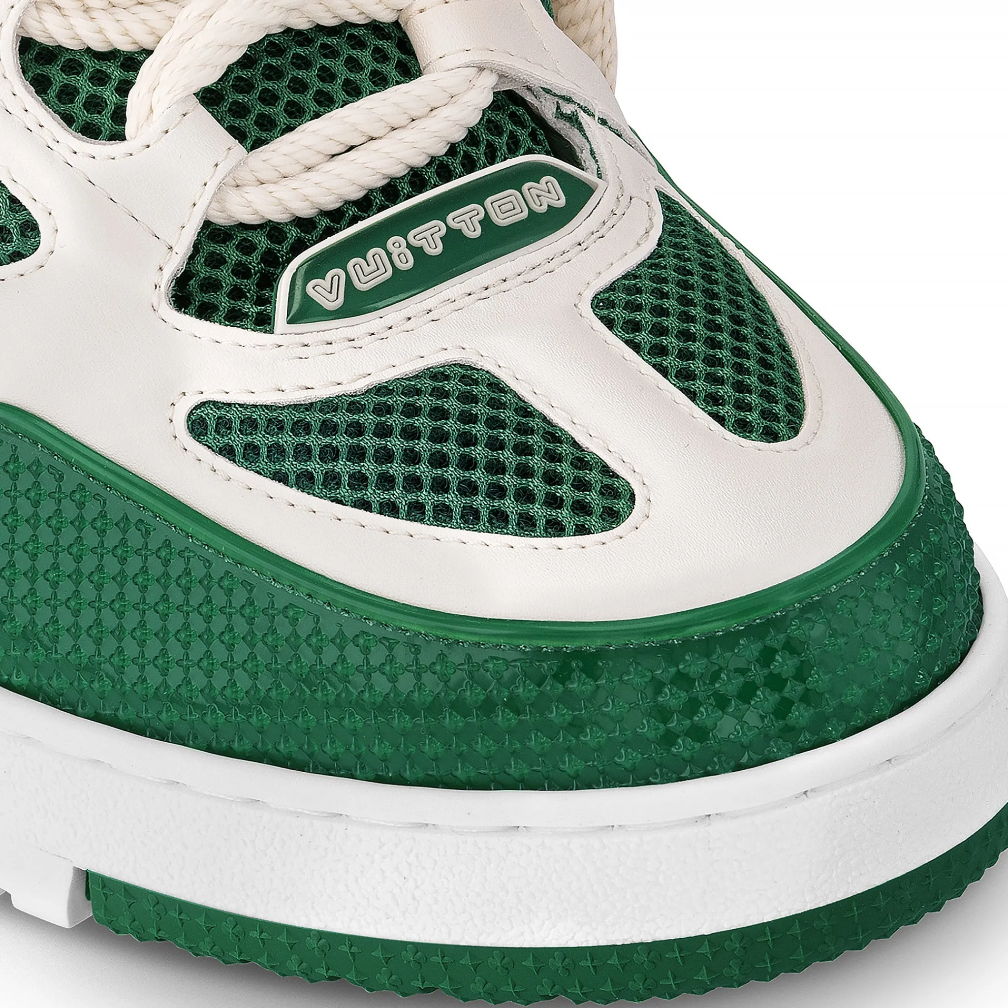 Louis Vuitton LV Skate Monogram Trainer Green Sneaker< Designer Trainers