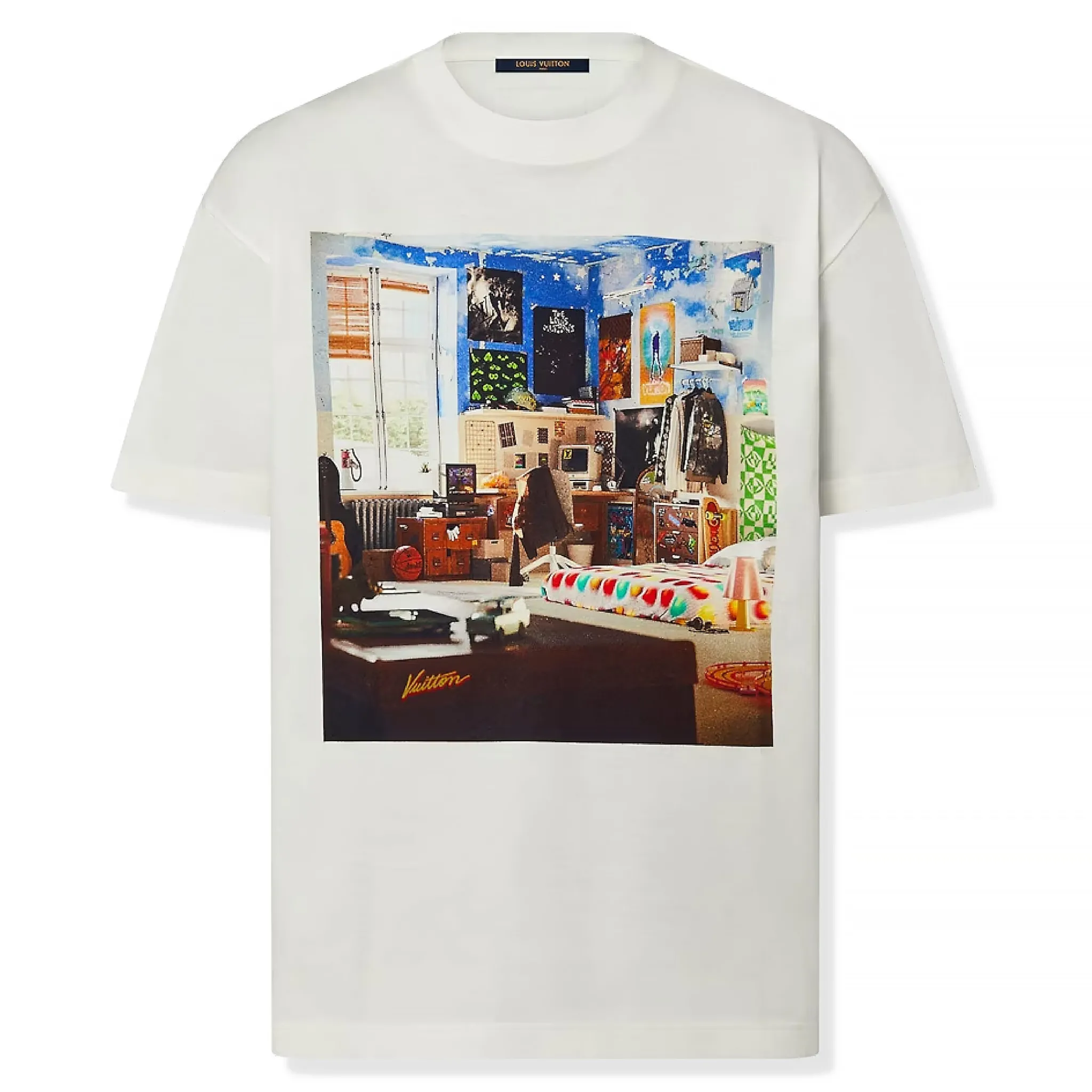 Louis Vuitton LV Teen Bedroom White T Shirt< T-shirts