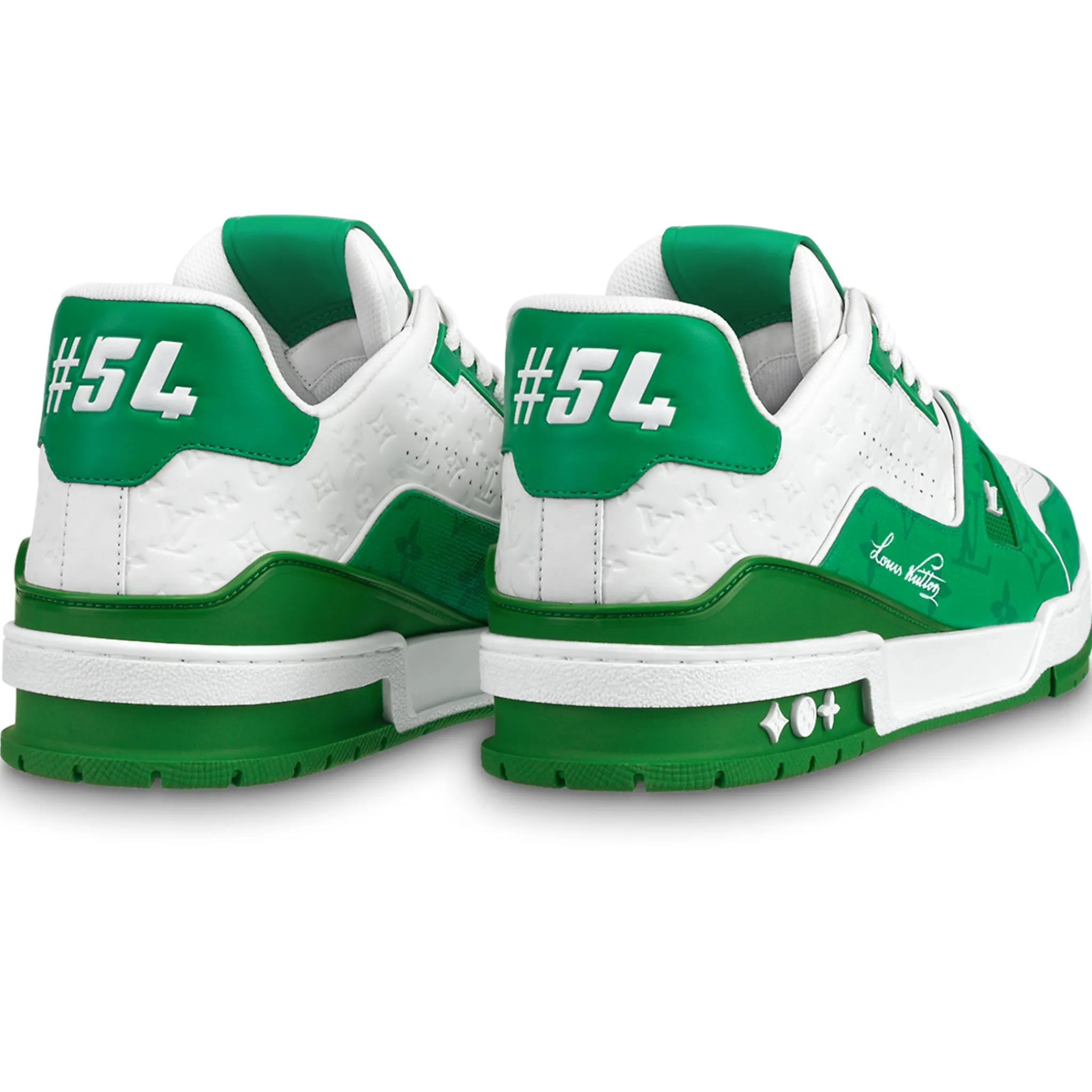 Louis Vuitton LV Trainer '54' White Green Sneaker< Designer Trainers