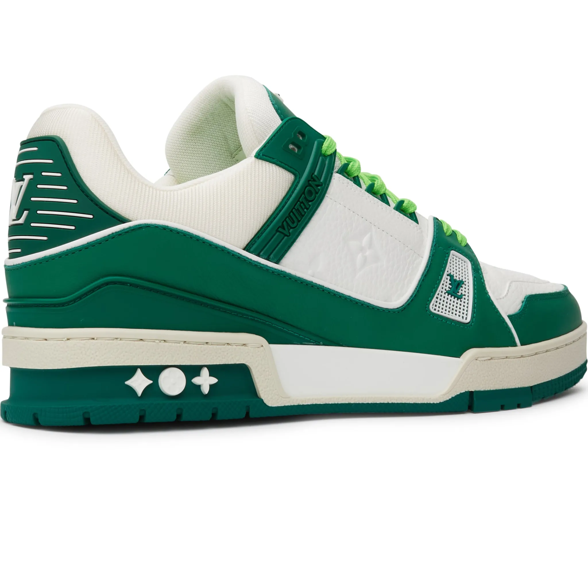 Louis Vuitton LV Trainer White Green Sneaker< Designer Trainers
