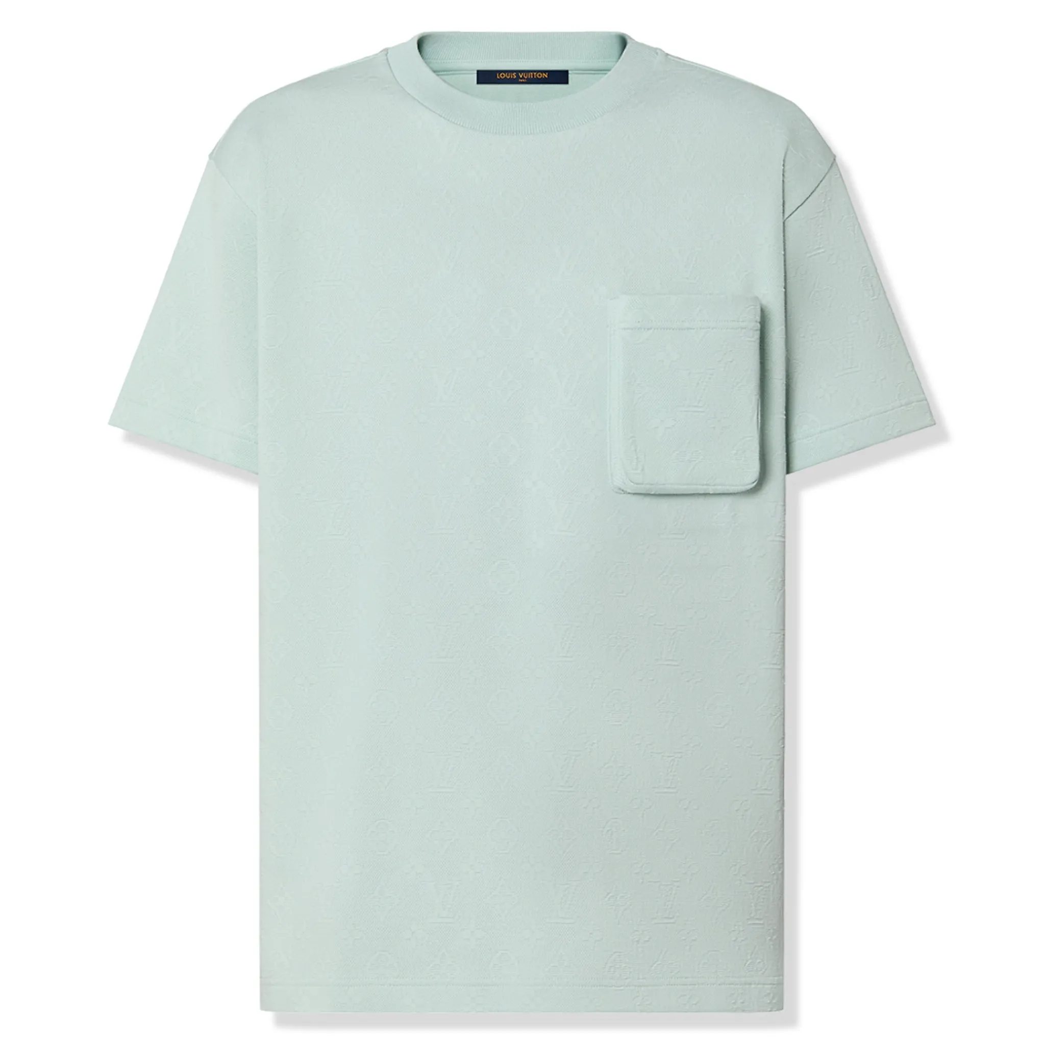 Louis Vuitton Monogram 3D Pocket Cotton Blue T Shirt< T-shirts
