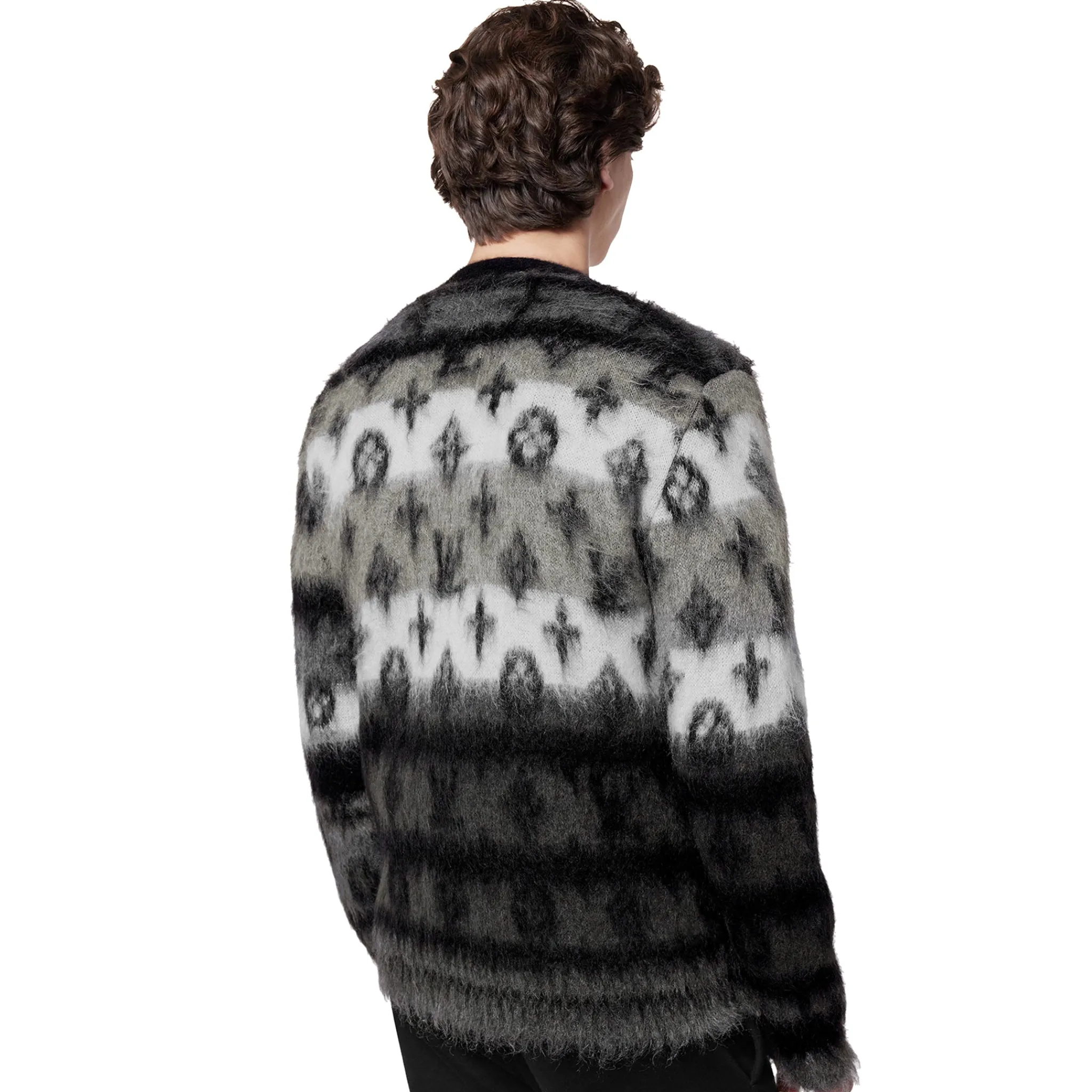 Louis Vuitton Monogram Mohair Multicoloured Cardigan< Sweatshirts & Hoodies