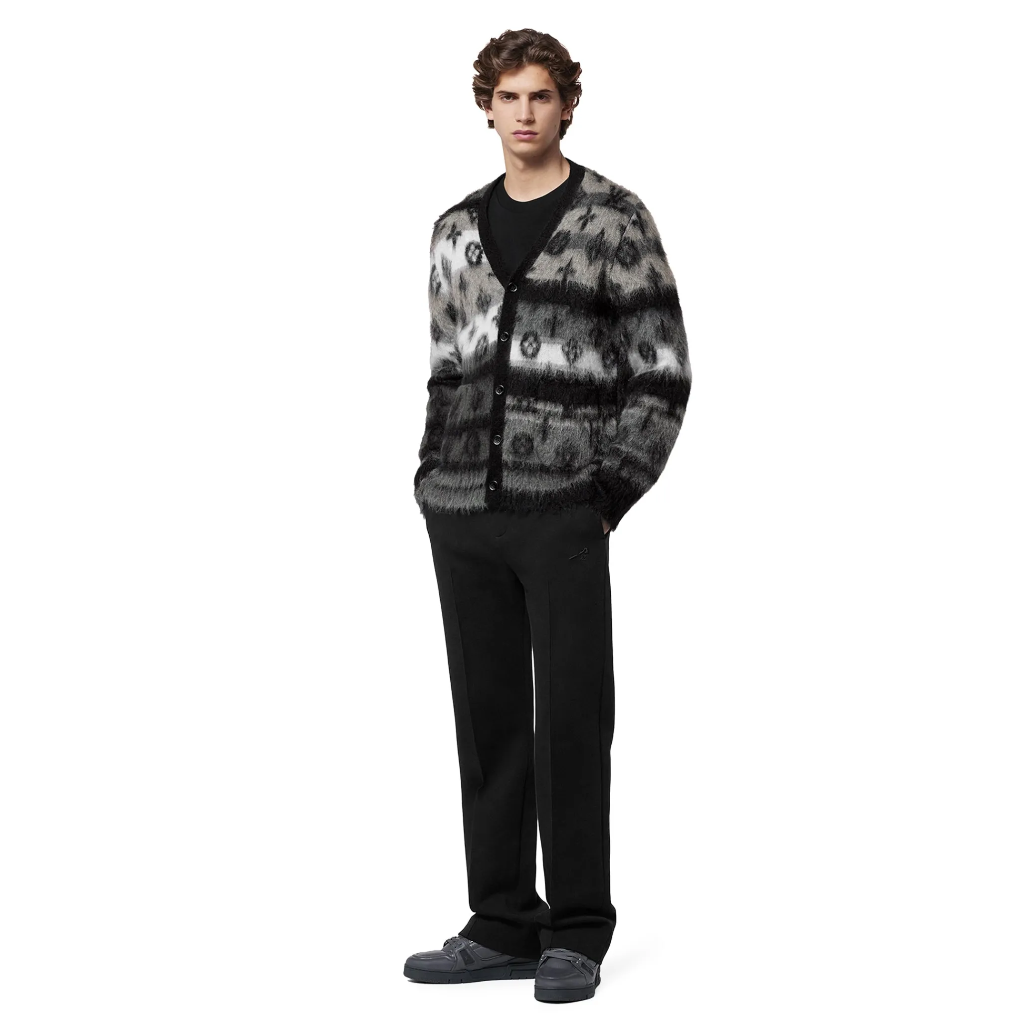 Louis Vuitton Monogram Mohair Multicoloured Cardigan< Sweatshirts & Hoodies