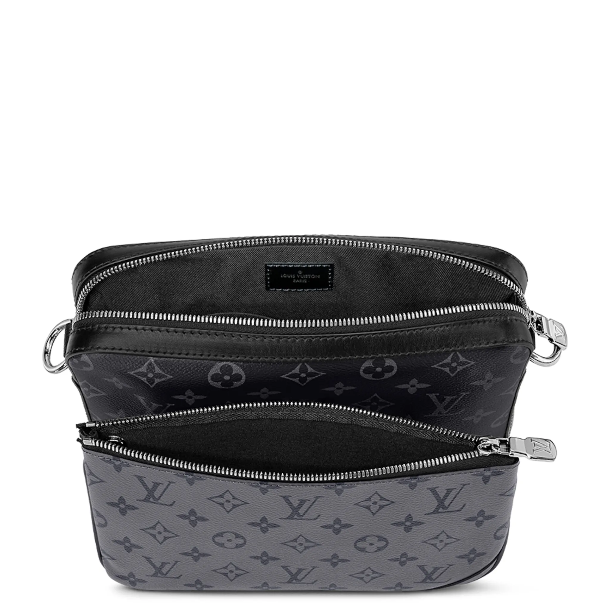 Louis Vuitton Monogram Trio Messenger Bag Black Grey< Cross Body Bags|Bags