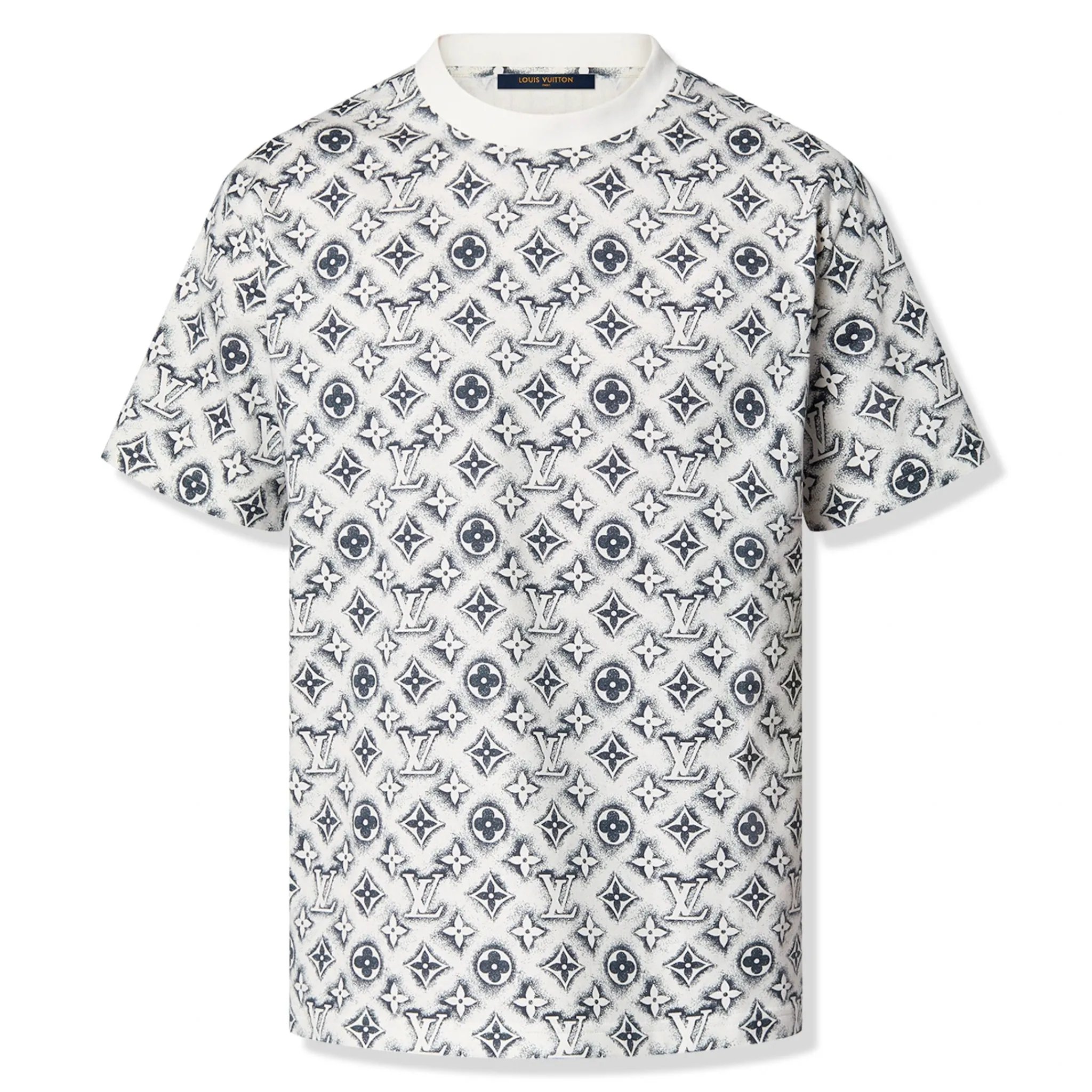 Louis Vuitton Monogram White Deep Black T Shirt< T-shirts
