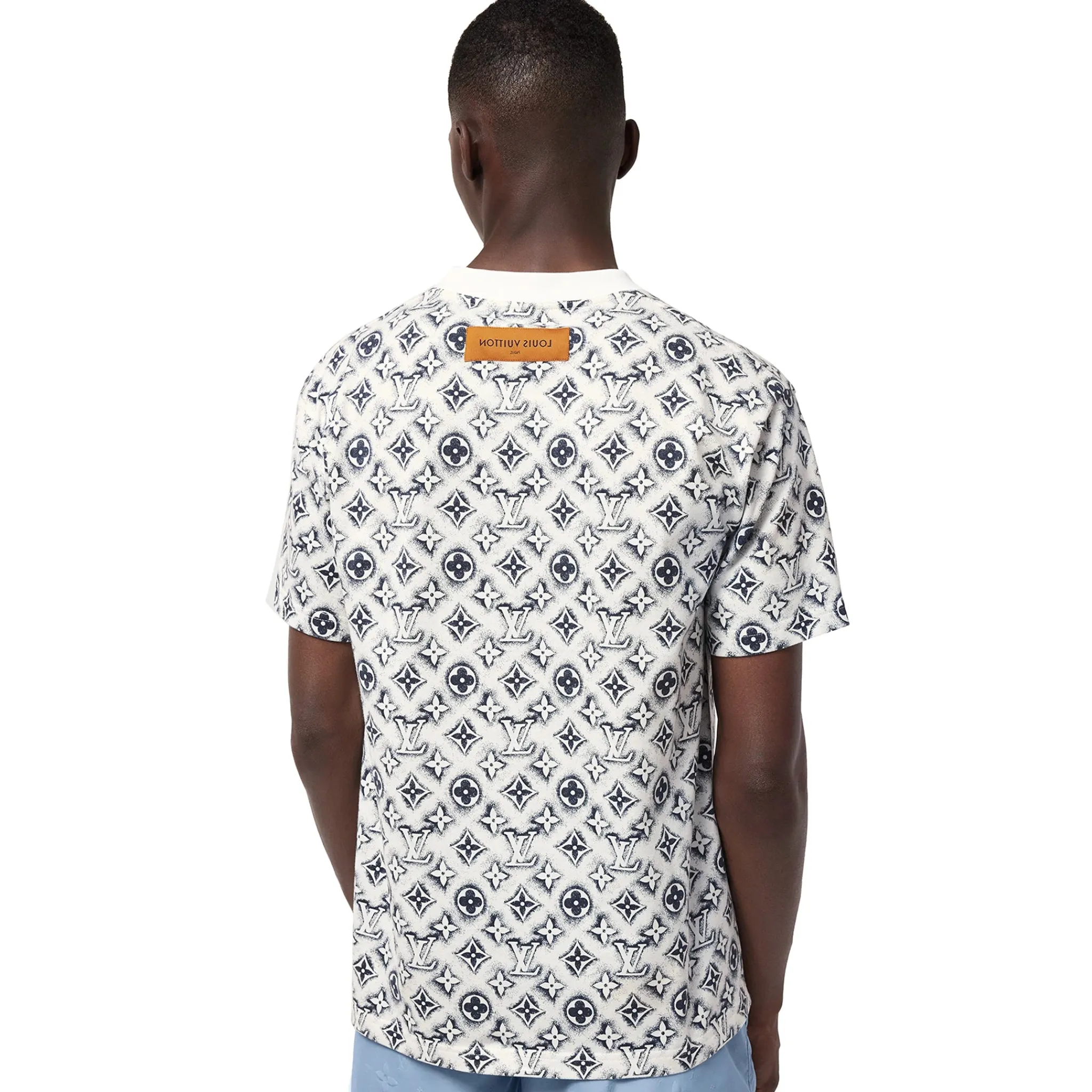 Louis Vuitton Monogram White Deep Black T Shirt< T-shirts