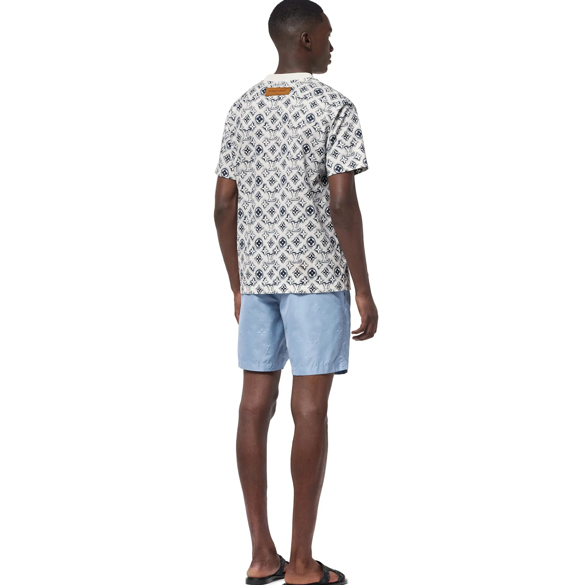Louis Vuitton Monogram White Deep Black T Shirt< T-shirts