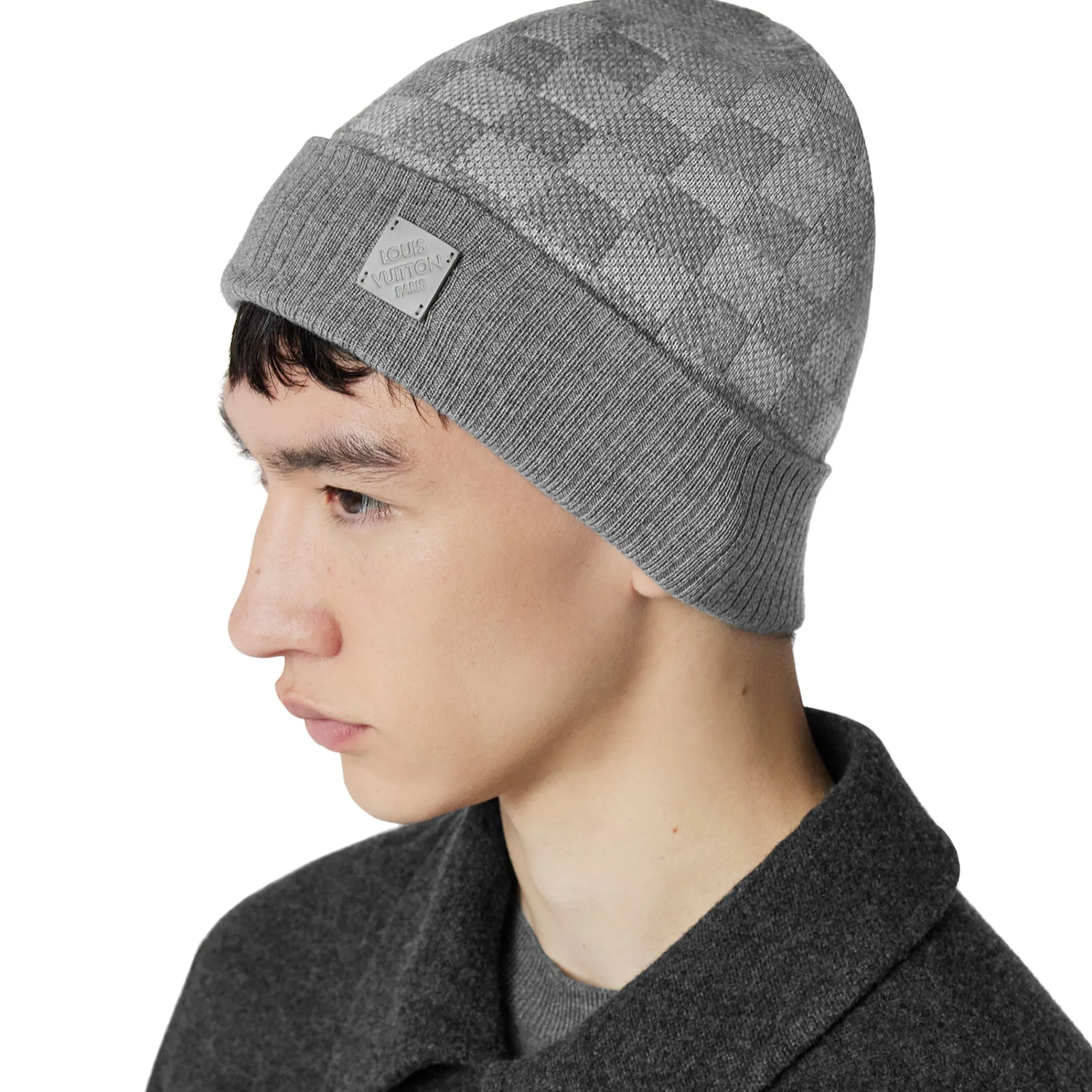 Louis Vuitton Néo Petit Damier Grey Beanie & Scarf< Hats & Caps