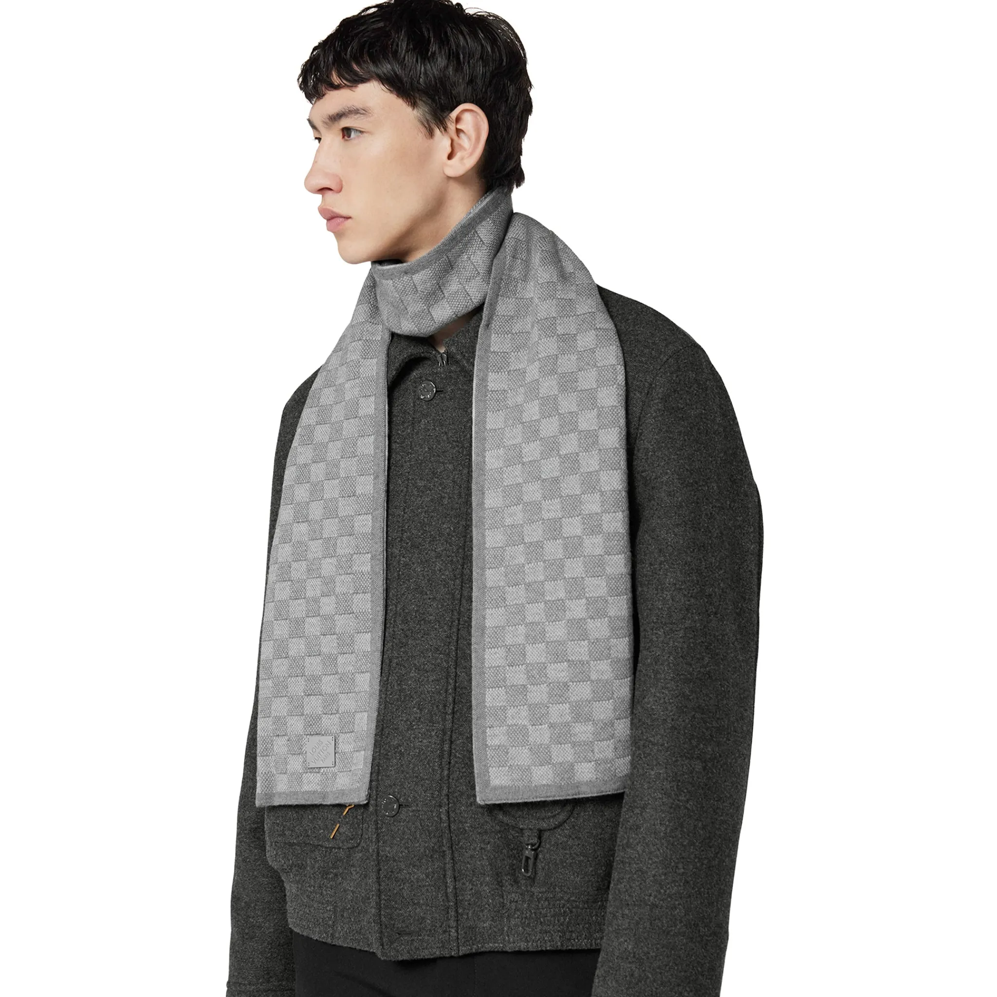 Louis Vuitton Néo Petit Damier Grey Beanie & Scarf< Hats & Caps