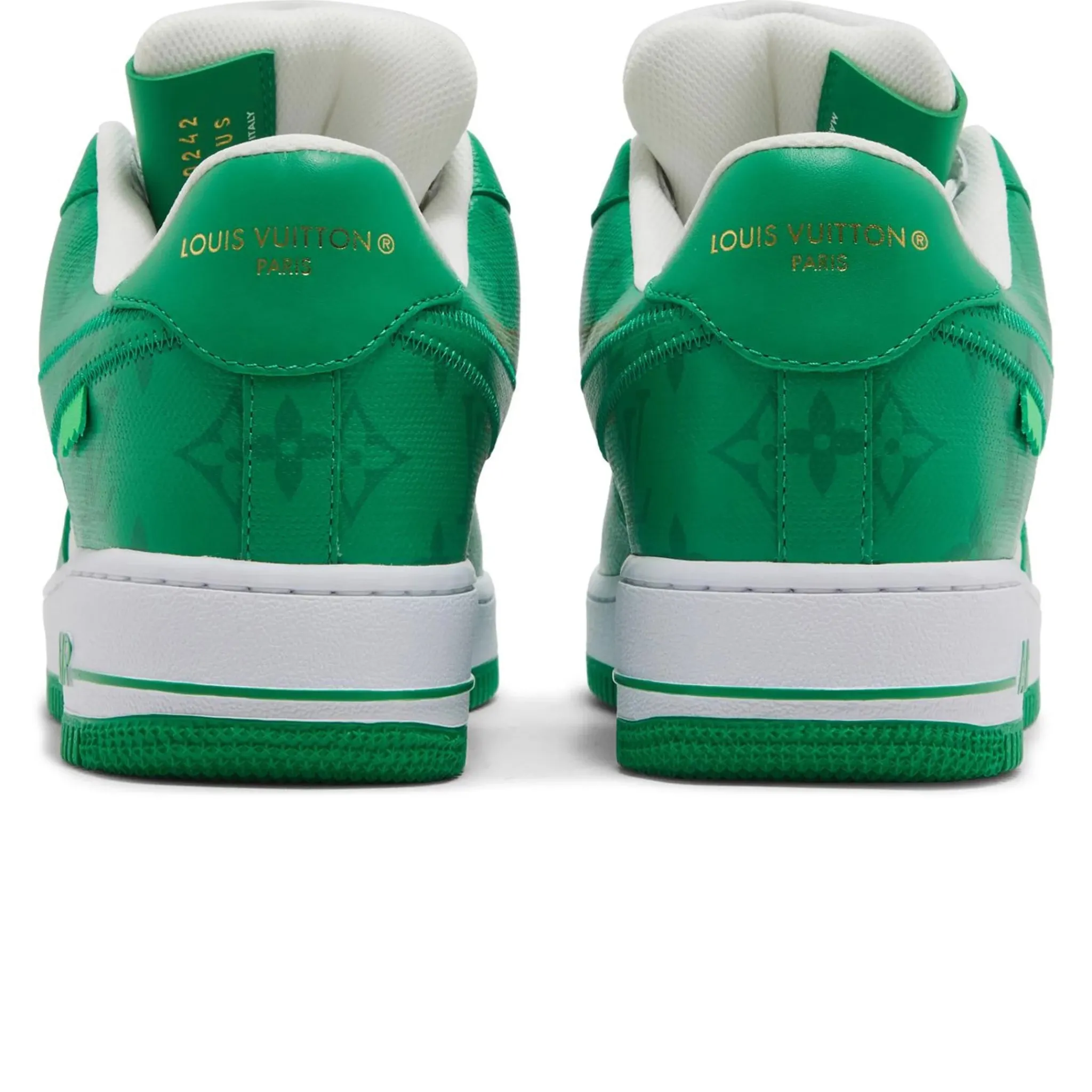 Louis Vuitton x Nike Air Force 1 Low White Green< Designer Trainers
