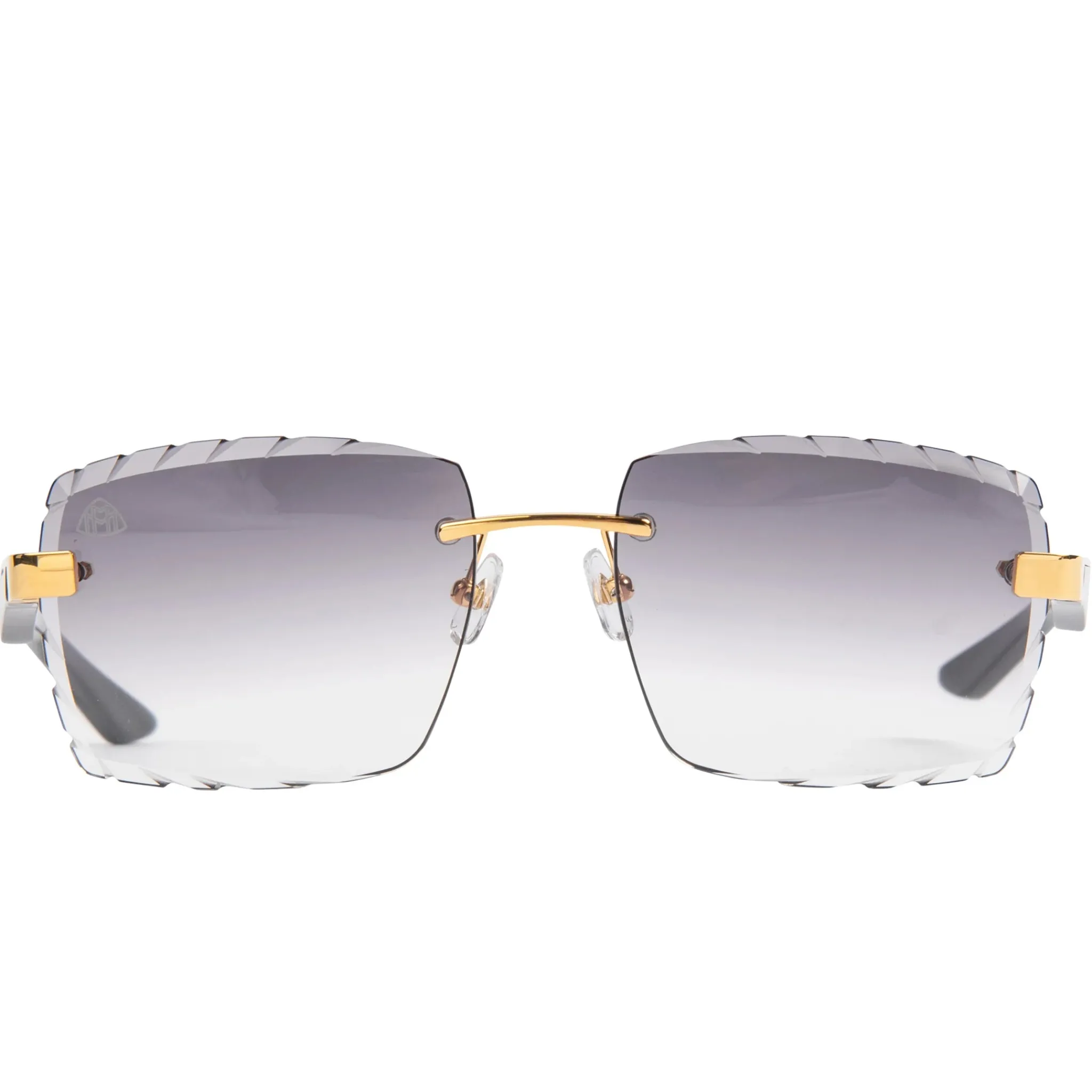 Maybach Eyewear The Artist III P-WCW-Z25 Custom Black Grey Diamond Cut Sunglasses< Sunglasses