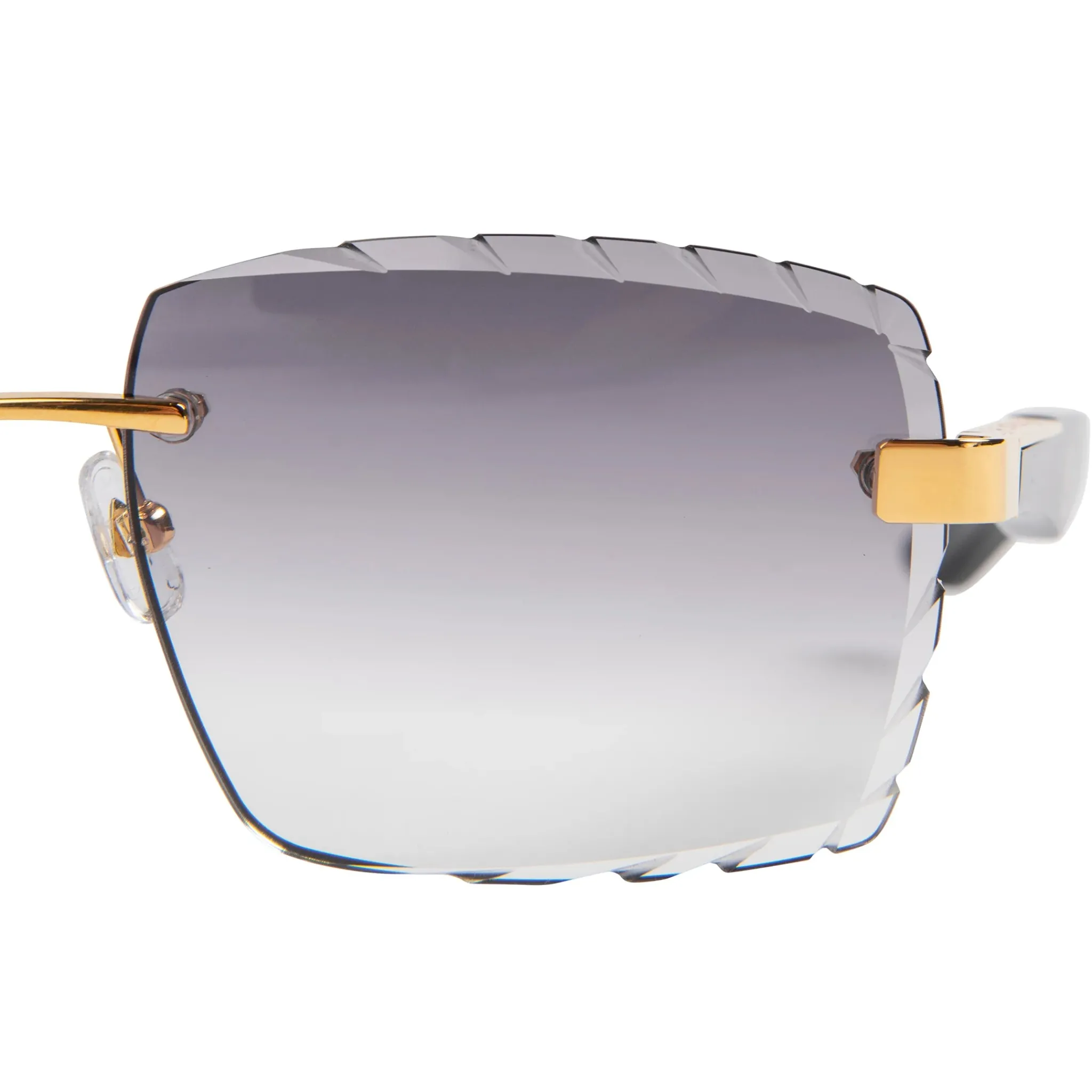 Maybach Eyewear The Artist III P-WCW-Z25 Custom Black Grey Diamond Cut Sunglasses< Sunglasses