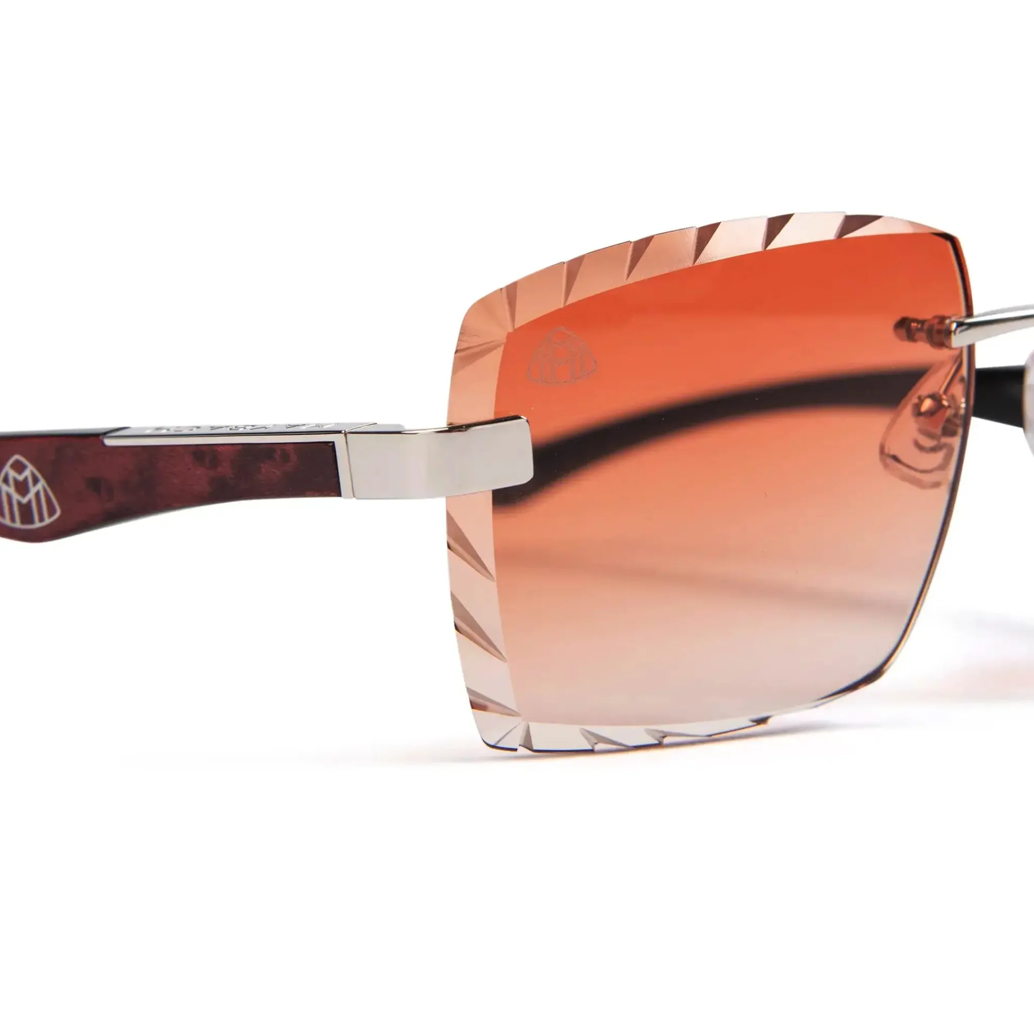 Maybach Eyewear The Artist III P-WBZ-Z25 Custom Brown Fade Diamond Cut Sunglasses< Sunglasses