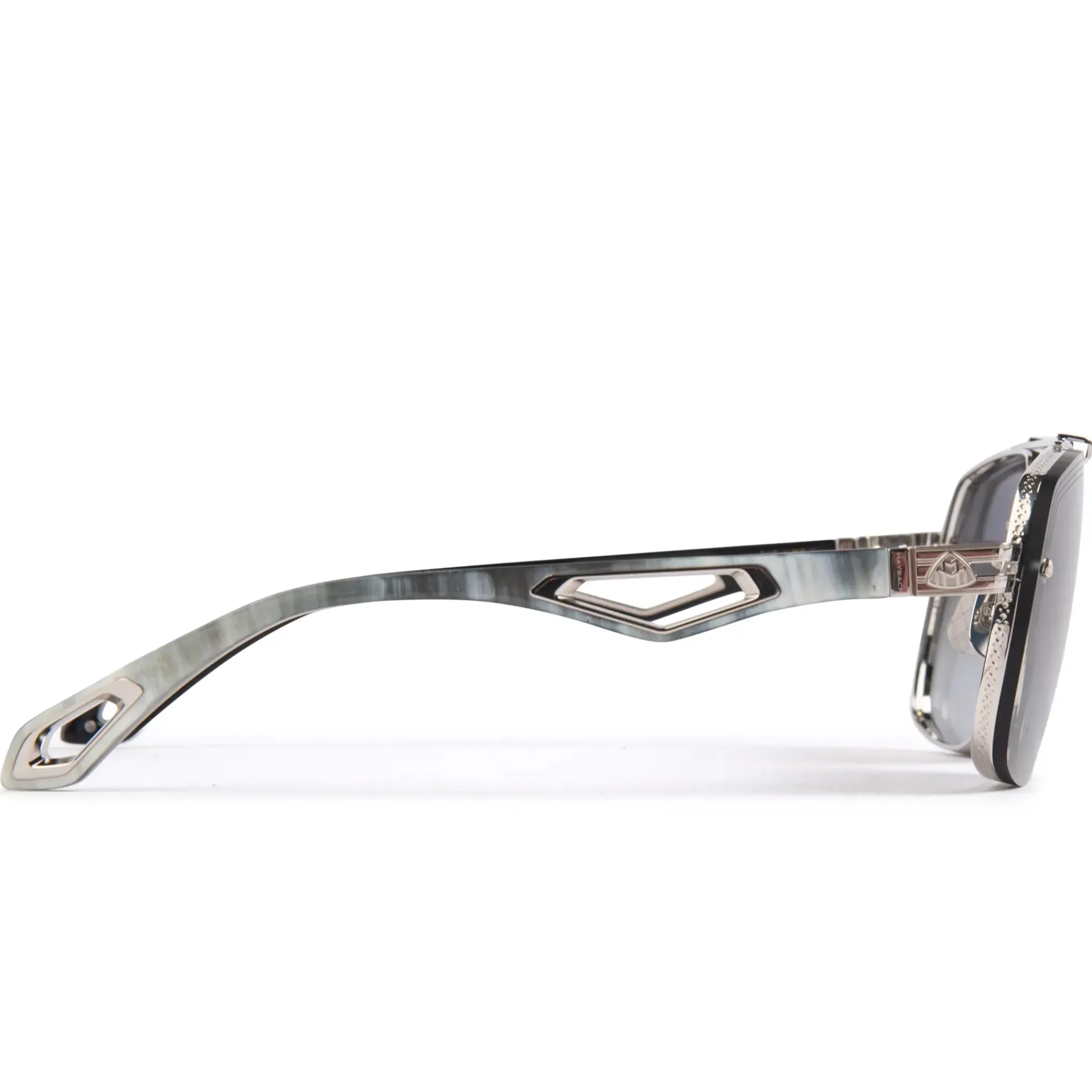 Maybach Eyewear The King II P-HT-Z63 Platinum Grey Gradient Sunglasses< Sunglasses