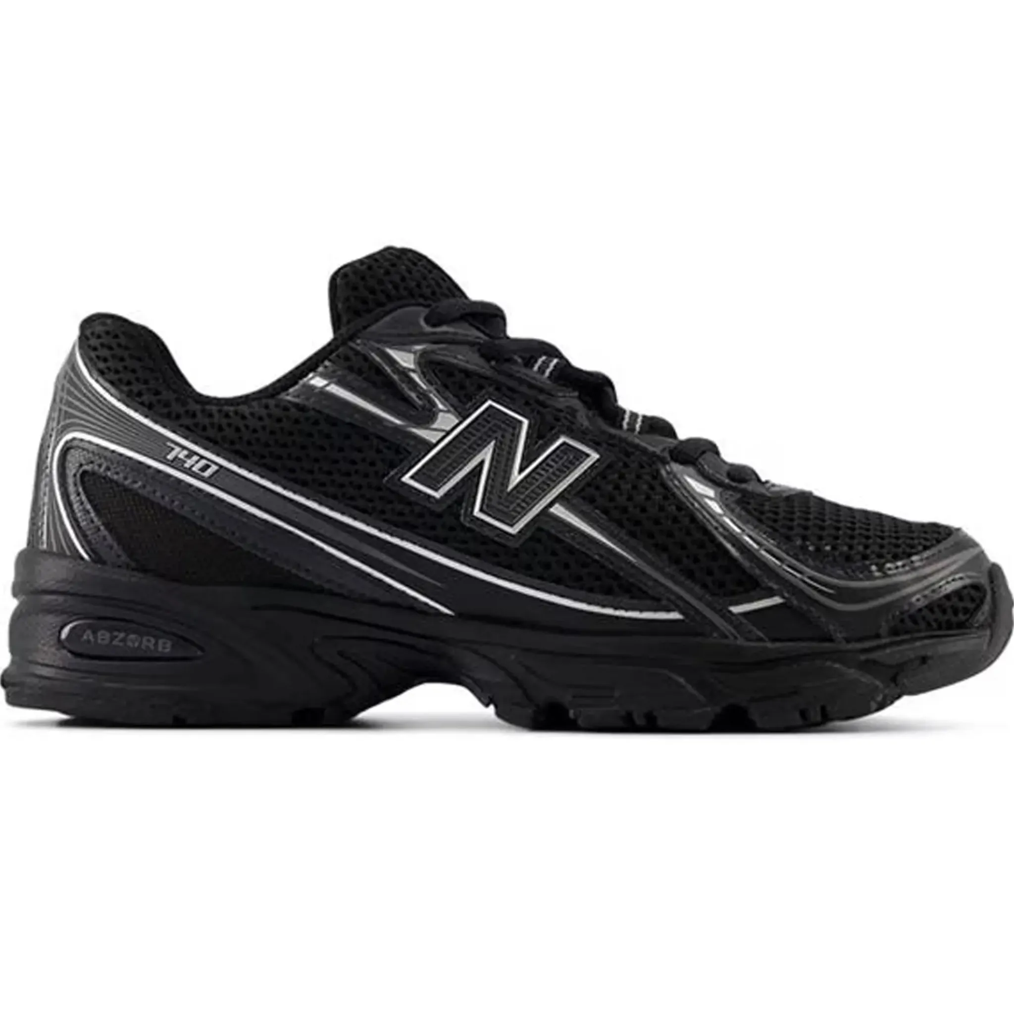New Balance 740v2 Black Silver Metallic< Black Trainers|Trainers