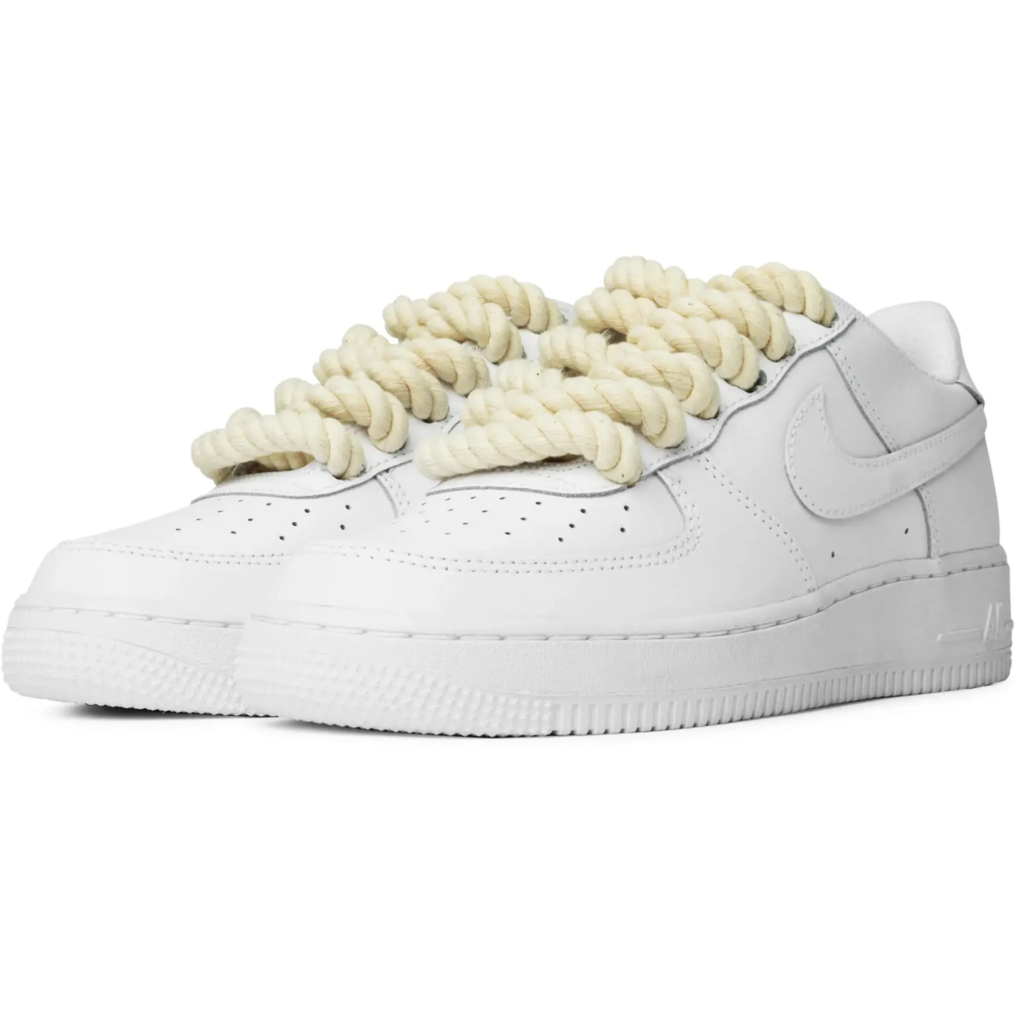 Nike Air Force 1 Low Rope Lace White< White Trainers|Trainers