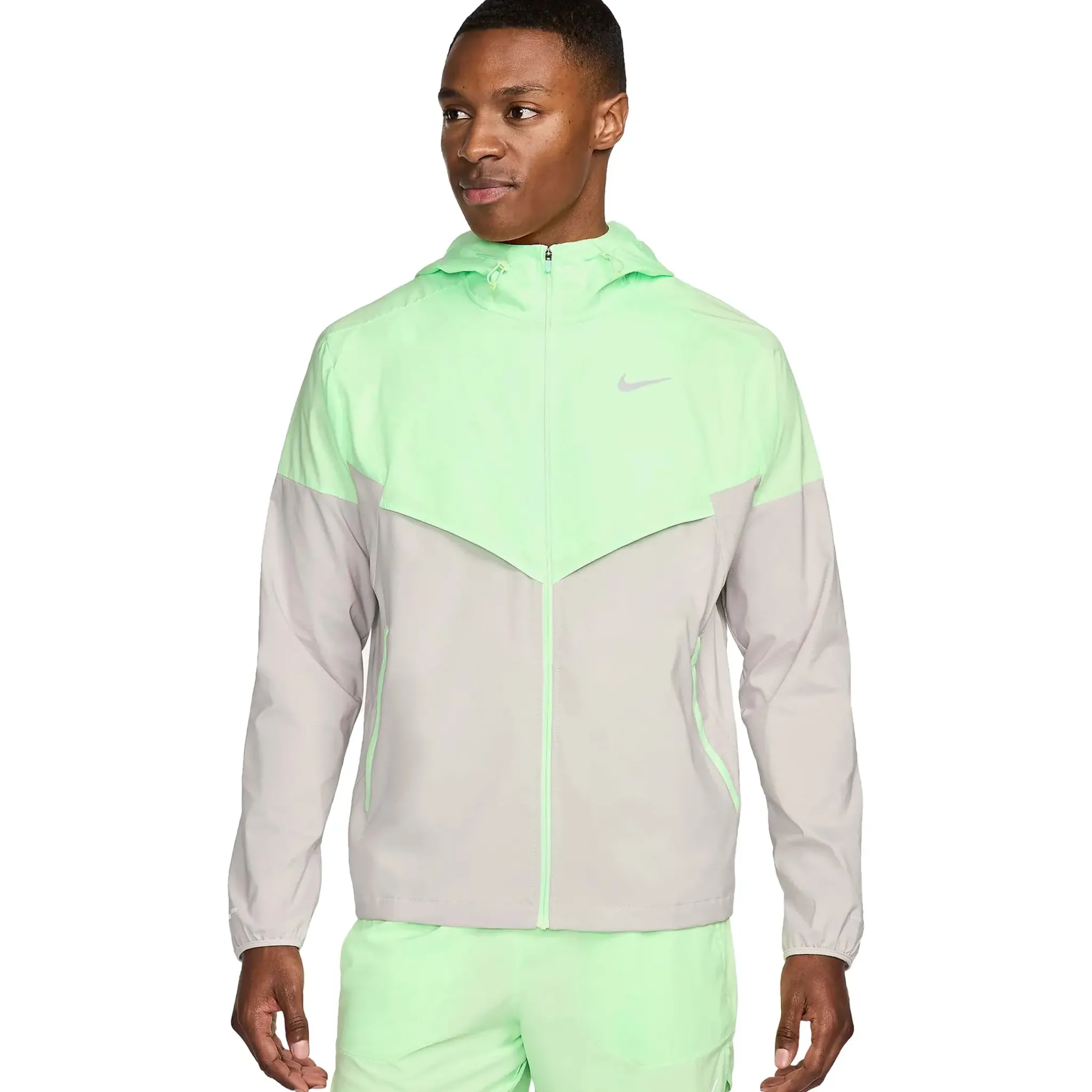 Nike Repel Packable Vapour Green Light Iron Ore Windrunner Jacket< Activewear|Coats & Jackets