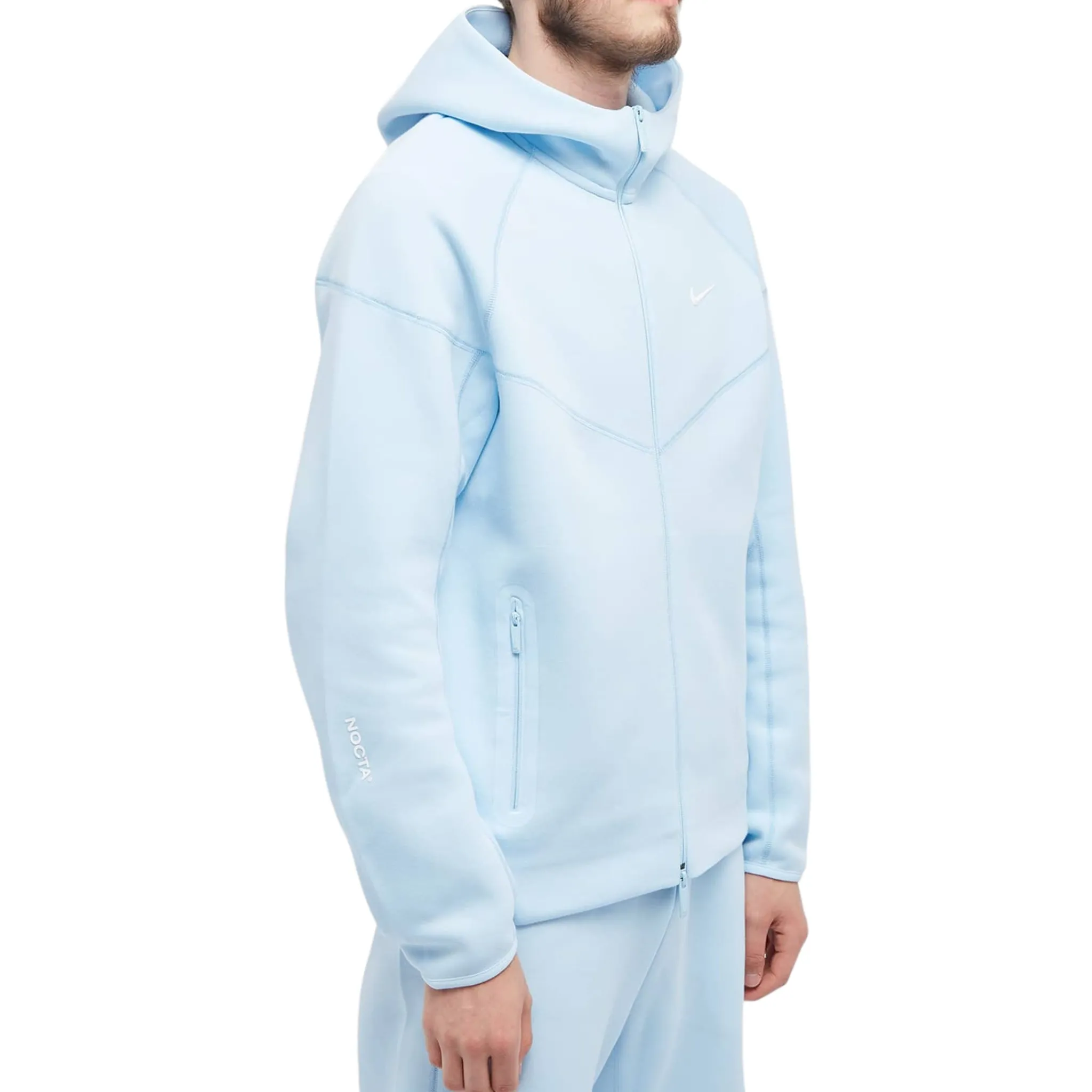 Nike x Nocta Tech Fleece Blue Zip-Up Hoodie< Sweatshirts & Hoodies