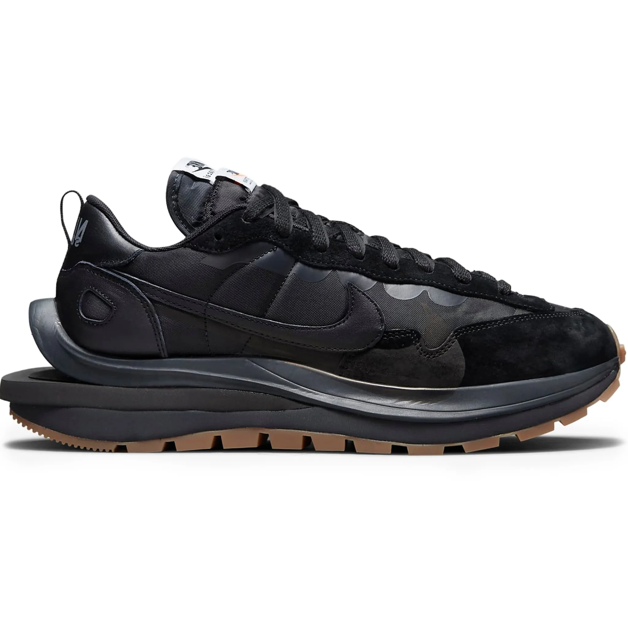 Nike x Sacai Vaporwaffle Black Gum Sneaker< Black Trainers|Trainers