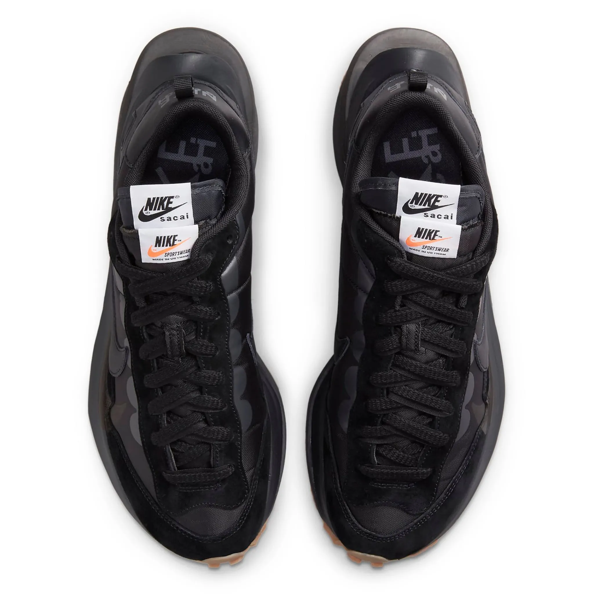 Nike x Sacai Vaporwaffle Black Gum Sneaker< Black Trainers|Trainers