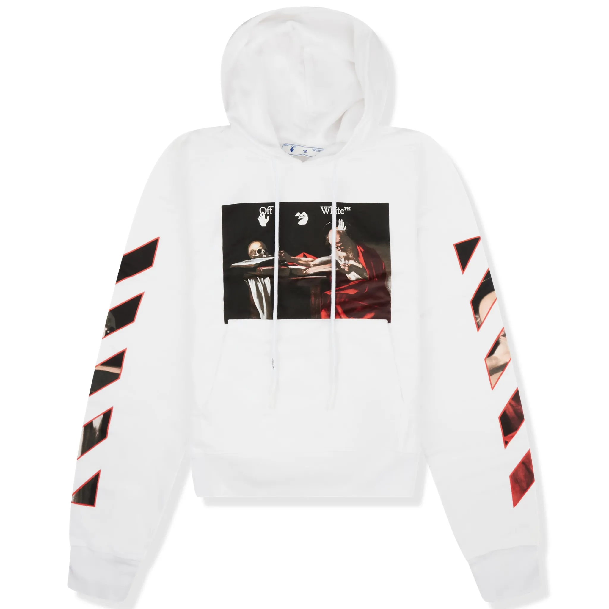 Off-White Caravaggio Painting White Hoodie< Sweatshirts & Hoodies
