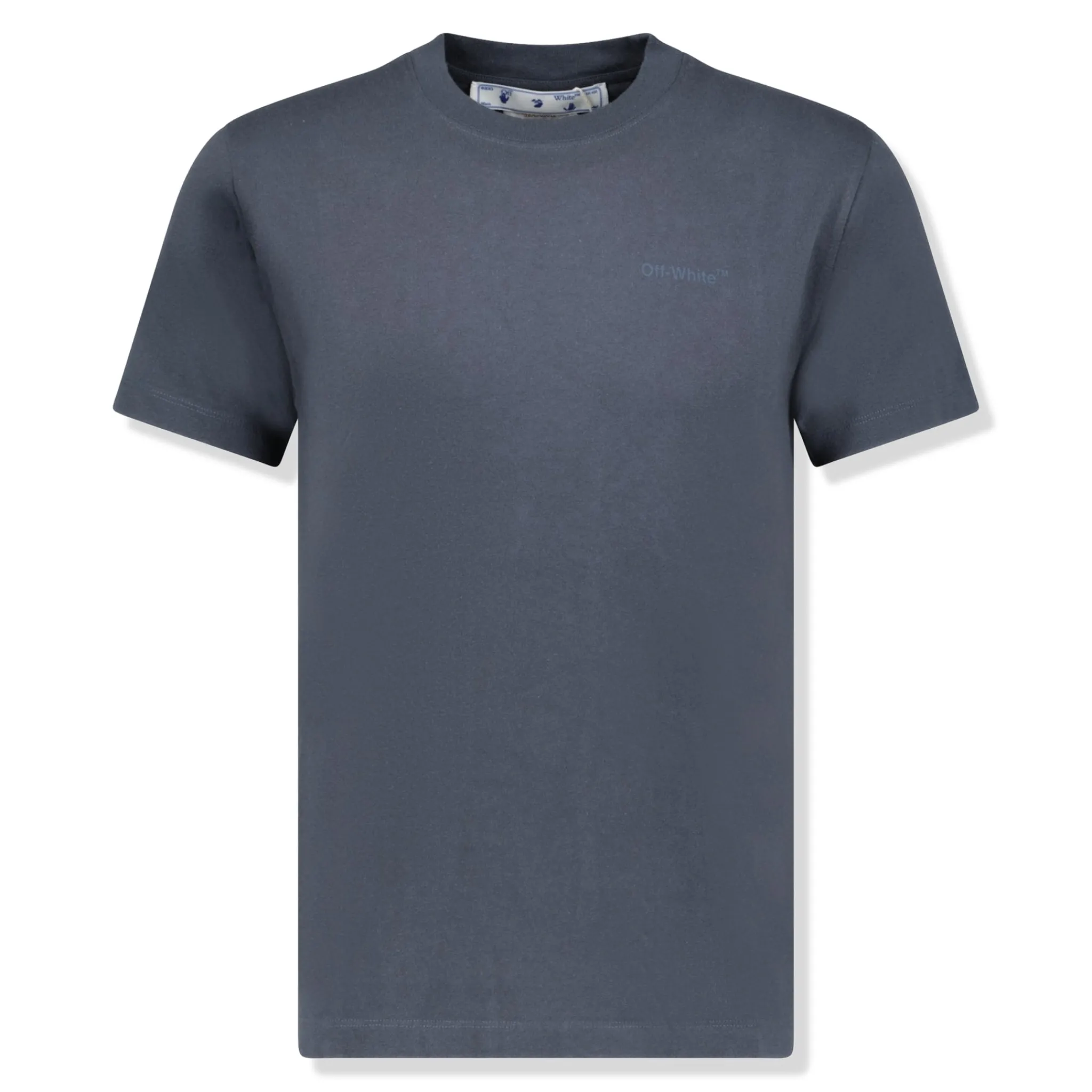 Off-White Diagonal Stripes T Shirt Dark Grey< T-shirts